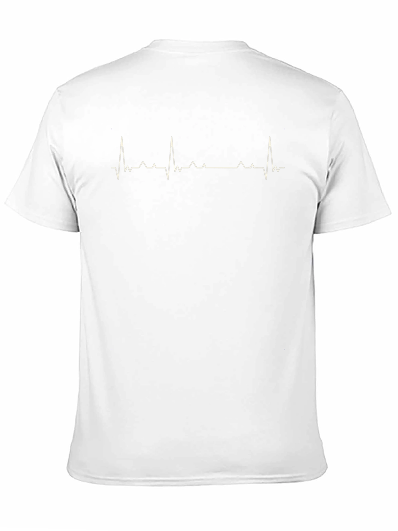 Black Heartbeat Graphic Tee - Black Unisex T-Shirt view 11