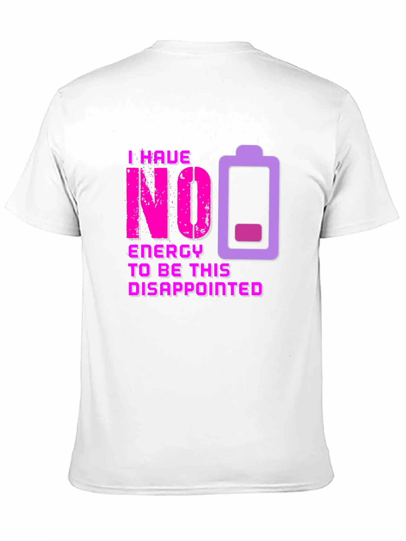 Black No Energy Disappointed Graphic Tee view 11