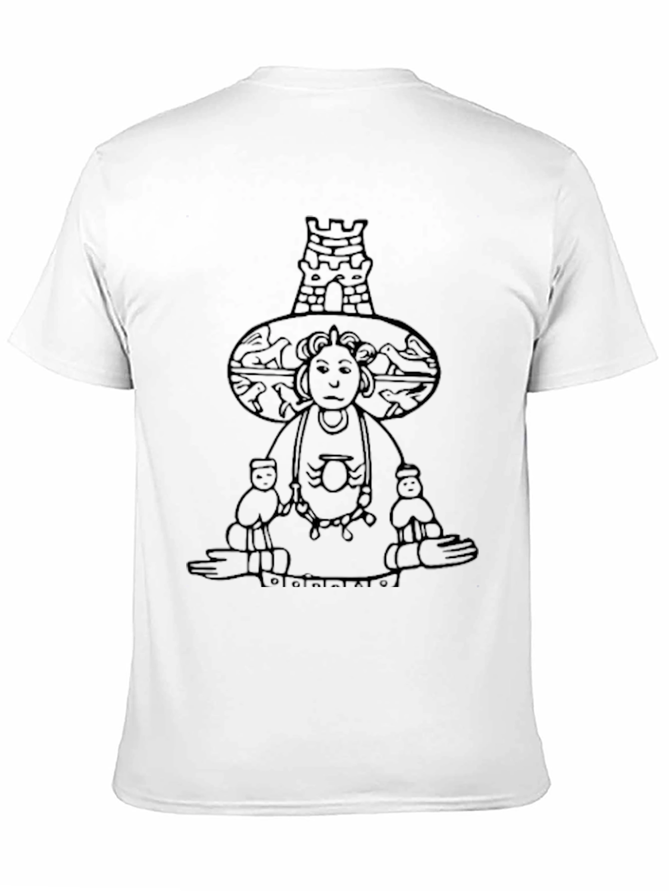 Black Graphic Print Black T-Shirt view 11