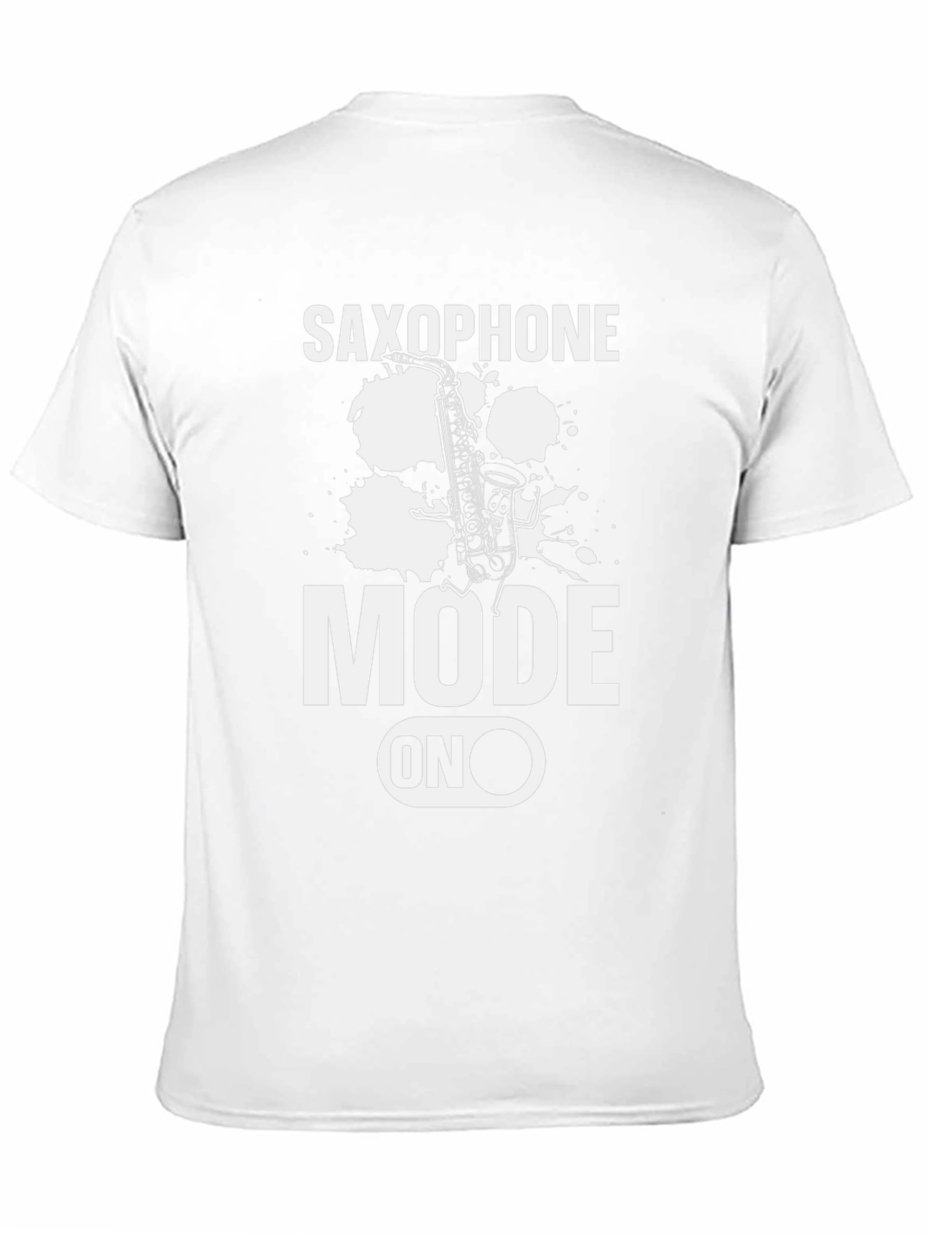 Black Saxophone Mode On Graphic T-Shirt view 11