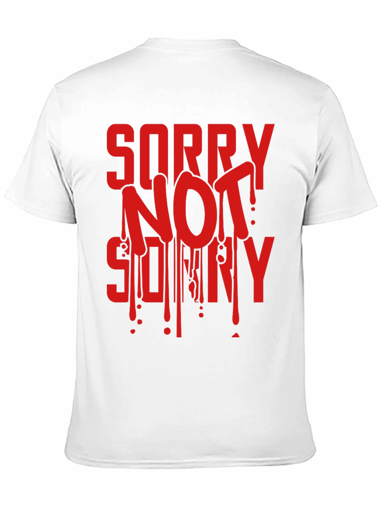 Black Sorry Not Sorry Graphic Tee - Men's Black T-Shirt view 11
