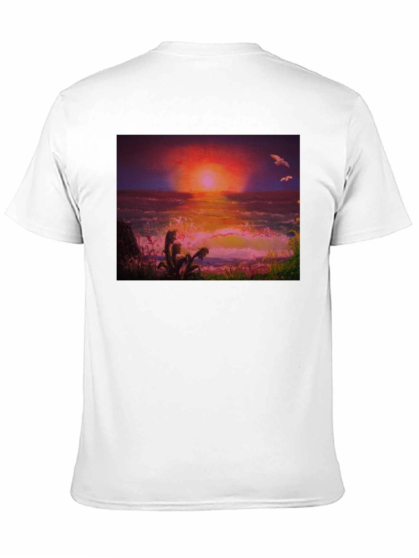 Black Sunset Ocean Graphic Tee - Premium Cotton Blend view 11