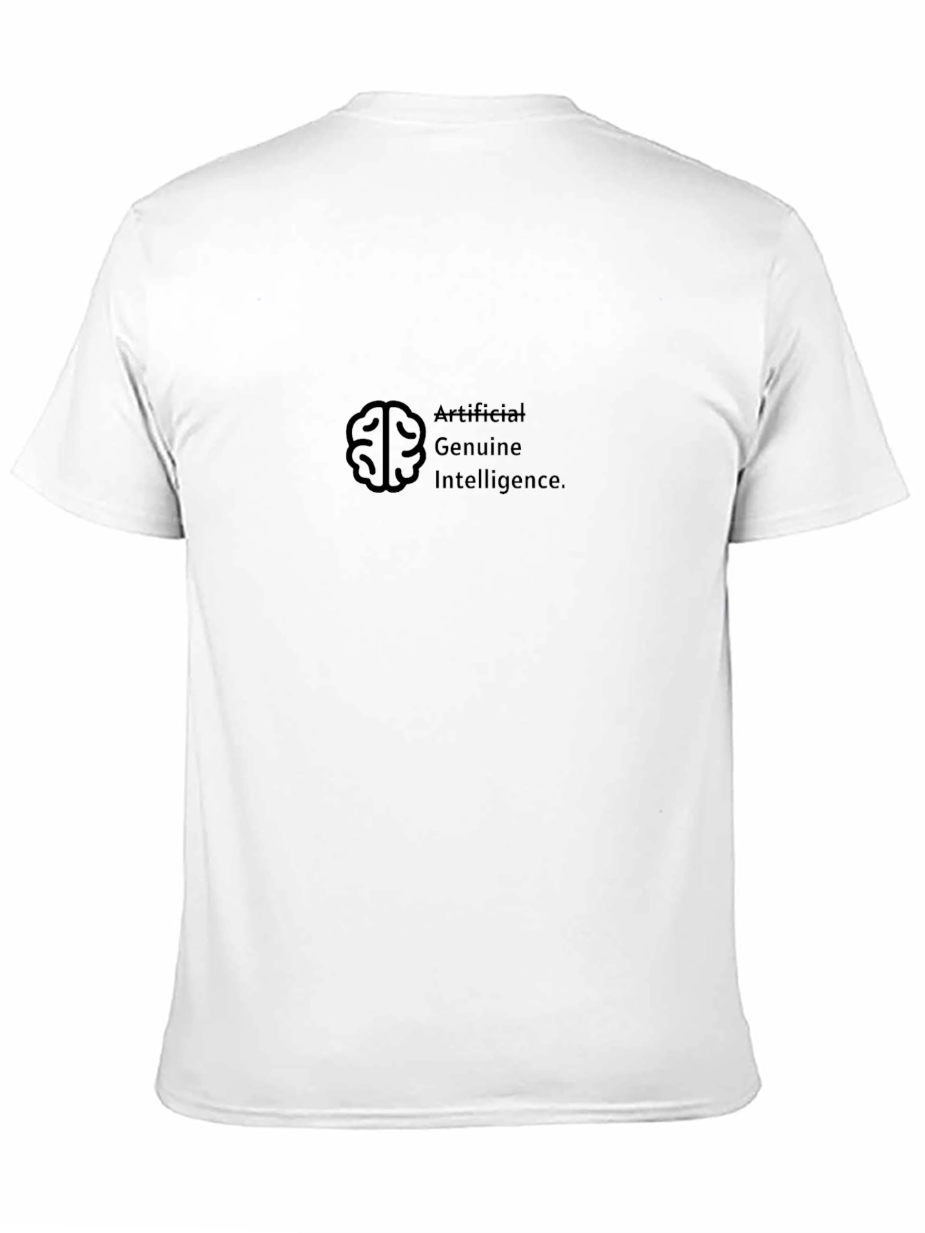 Black Artificial Genuine Intelligence T-Shirt view 11