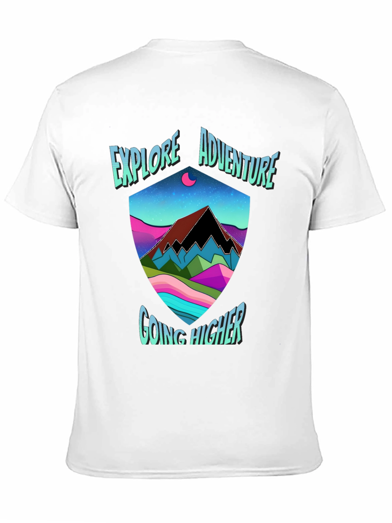 Black Explore Adventure Graphic Tee view 11
