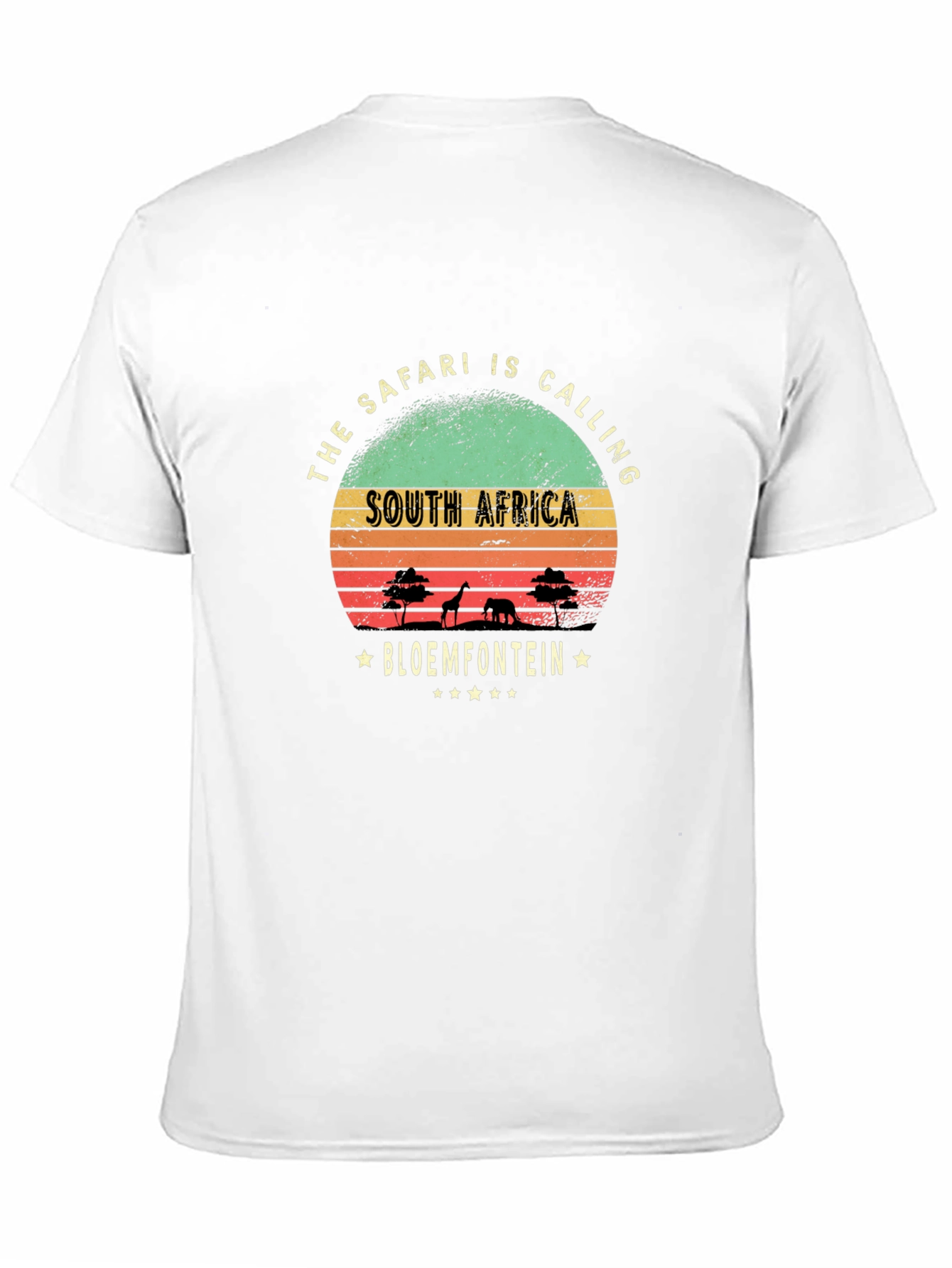 Black South Africa Safari T-Shirt view 11