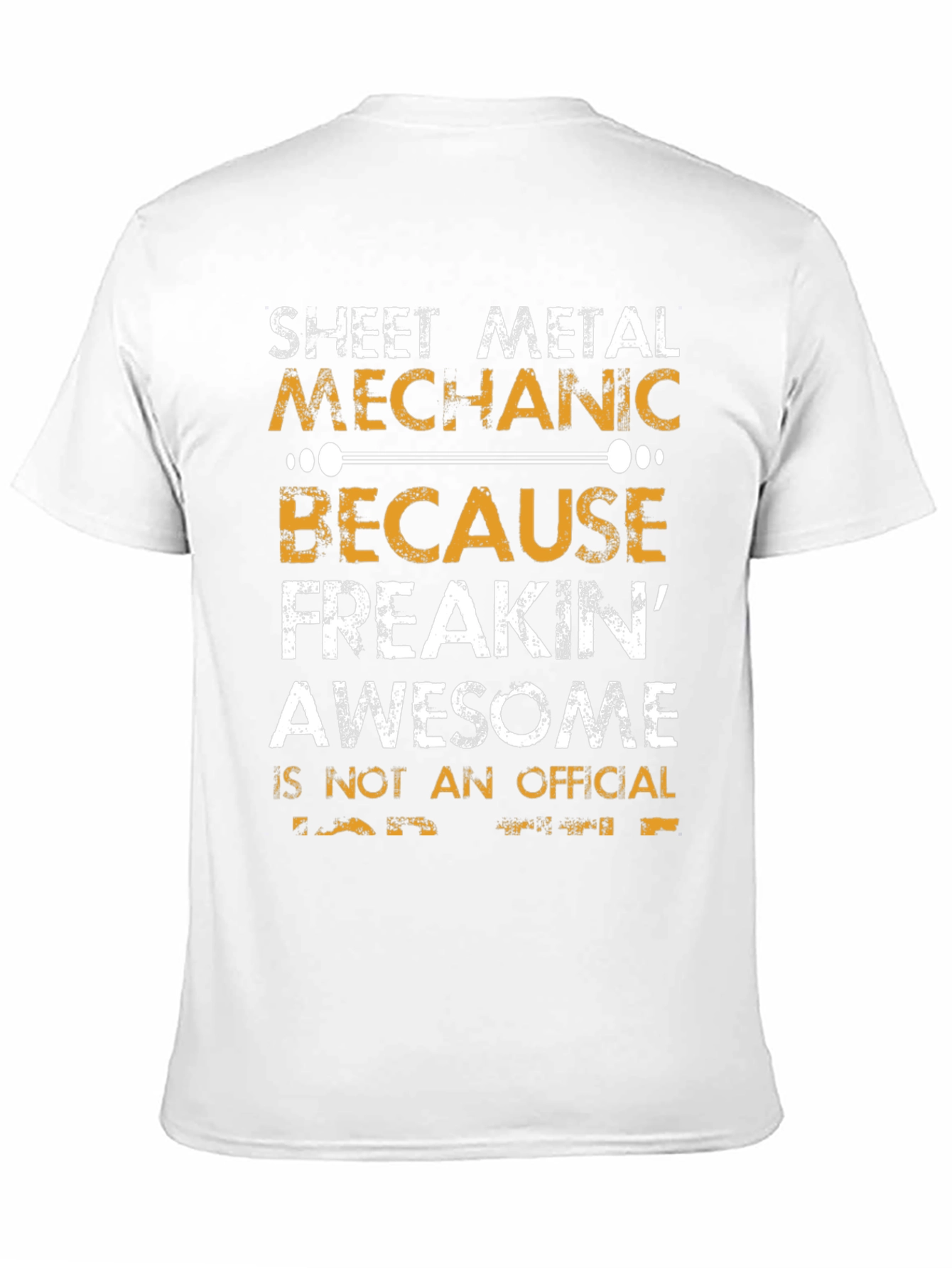 Black Sheet Metal Mechanic T-Shirt - Freakin' Awesome! view 11