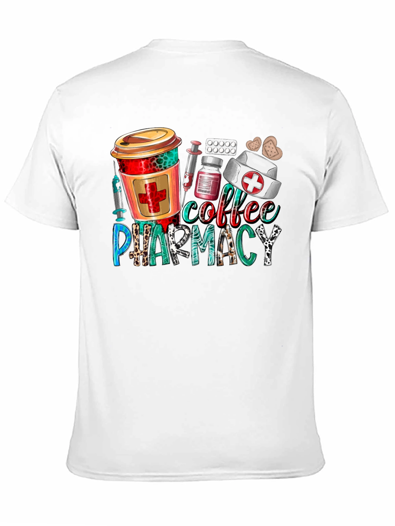 Black Coffee Pharmacy T-Shirt - Nurse, Doctor, Healthcare view 11