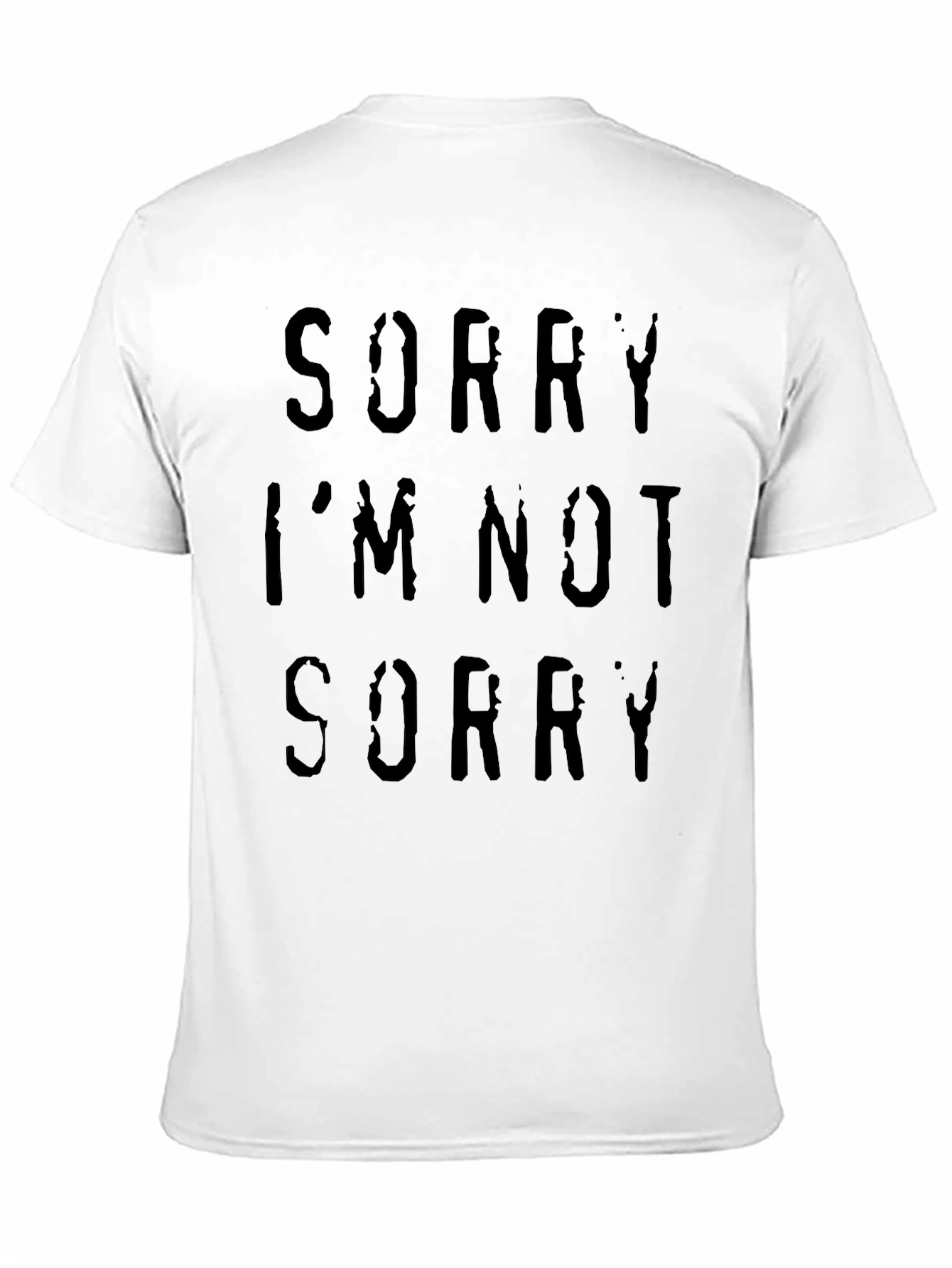 Black Sorry I'm Not Sorry Graphic Tee - Bold Statement Shirt view 11