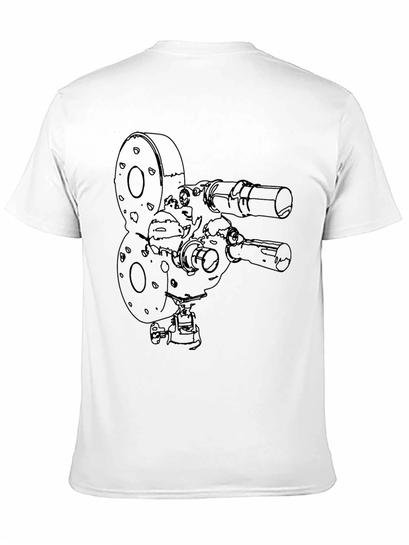 Black Retro Film Camera Graphic Tee - Classic Style view 11