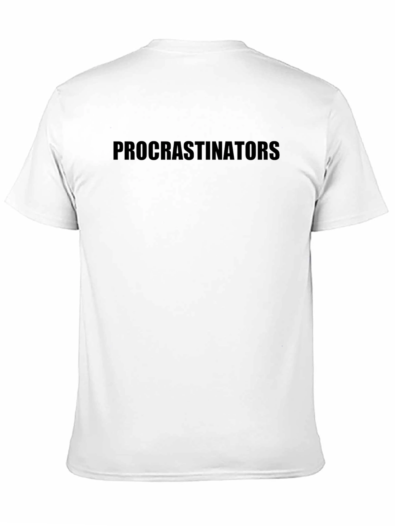 Black Procrastinators Crew Neck T-Shirt view 11