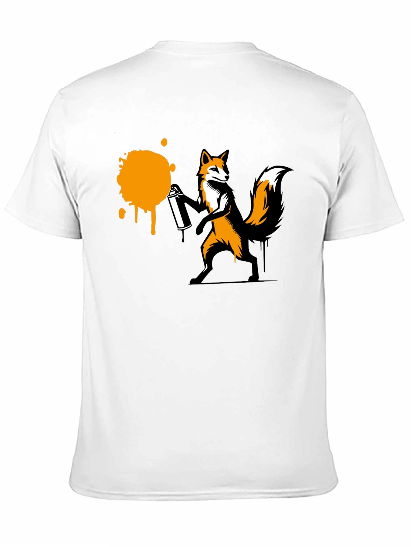 Black Fox Graffiti T-Shirt - Urban Style Tee view 11