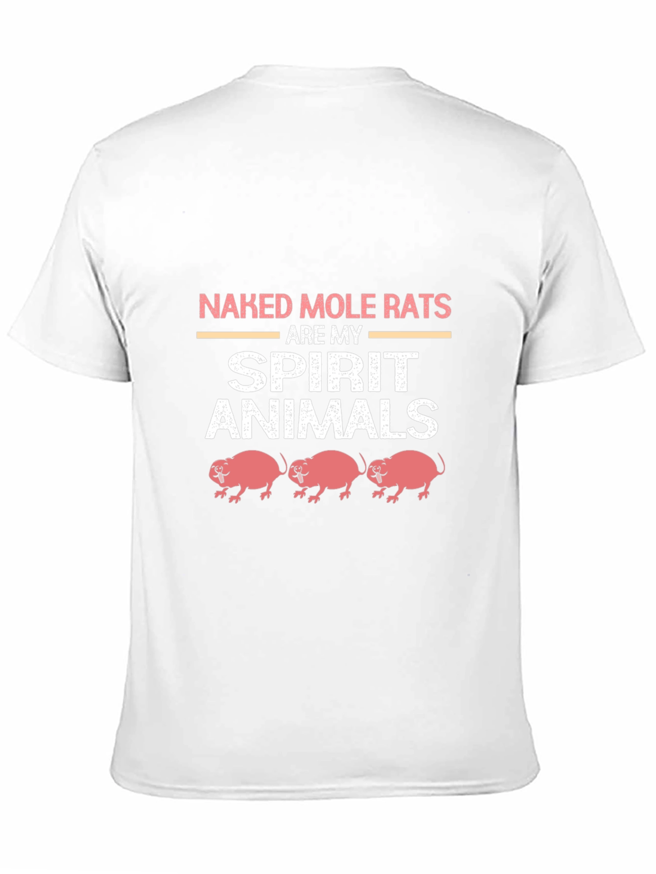 Black Naked Mole Rats Spirit Animal T-Shirt view 11