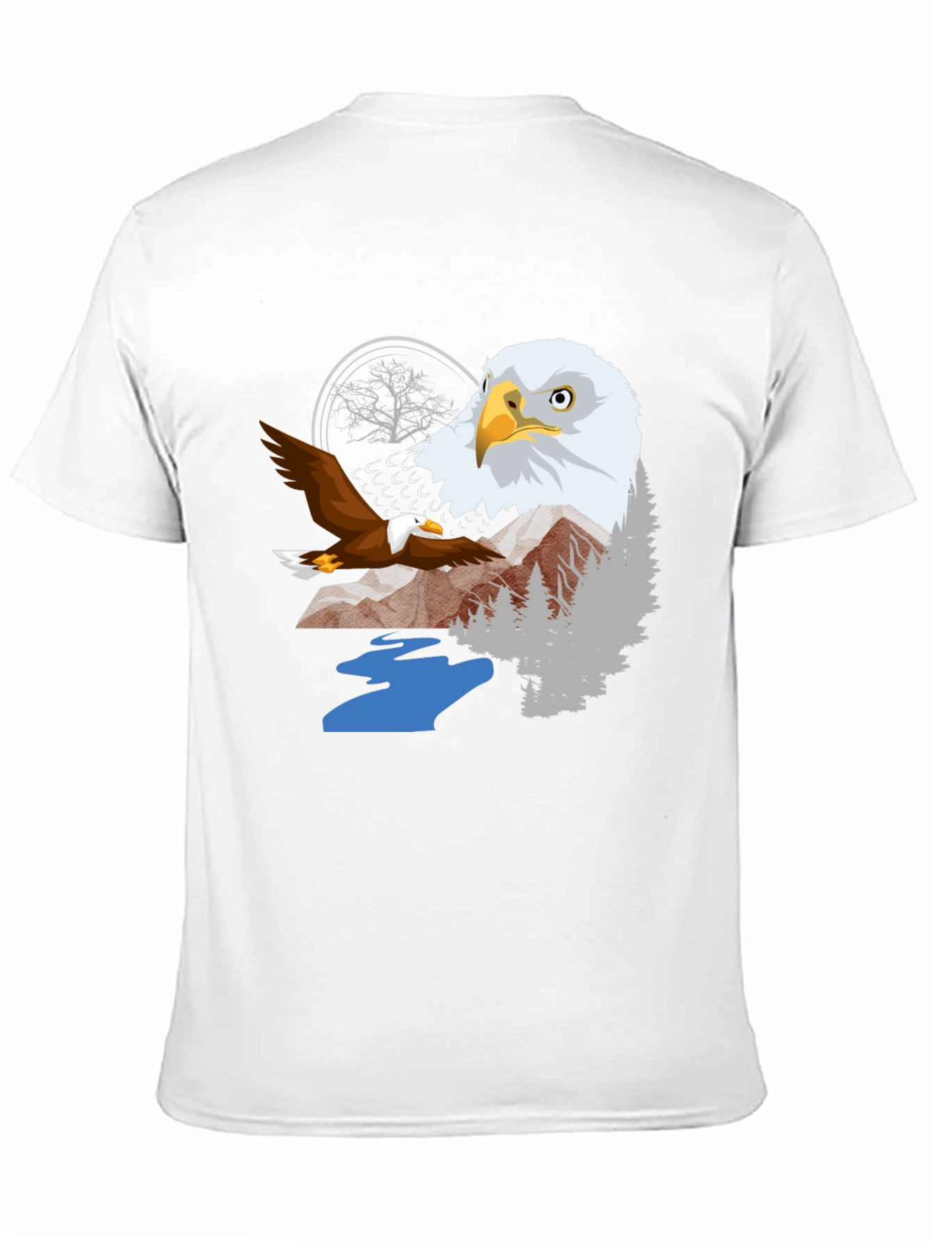 Black Eagle Graphic Tee - Nature Inspired T-Shirt view 11
