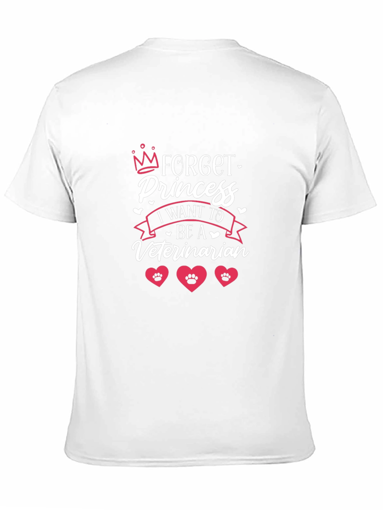 Black Forget Princess, I Want to be a Veterinarian T-Shirt view 11