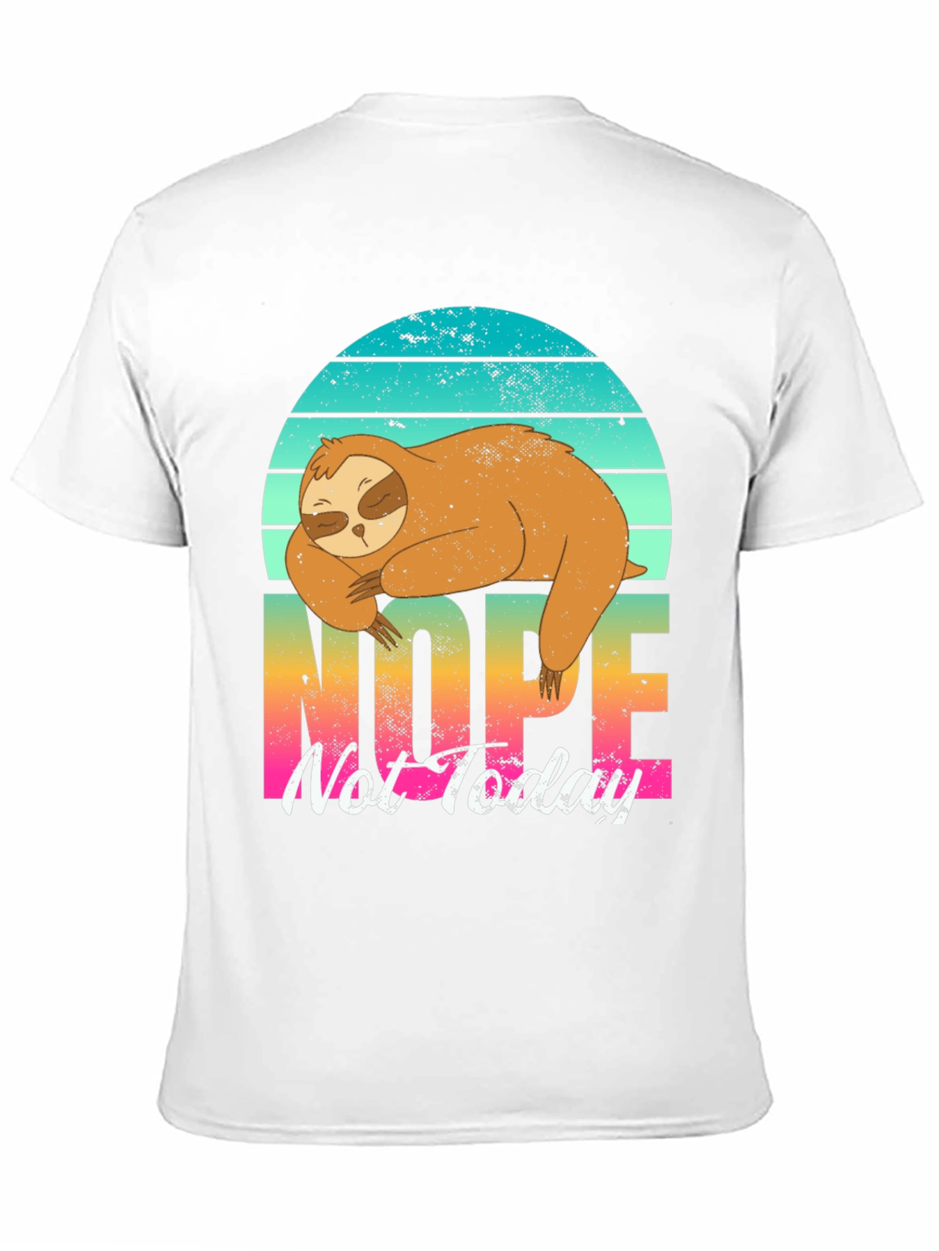 Black Nope Sloth Graphic Tee - Lazy Day Comfort view 11