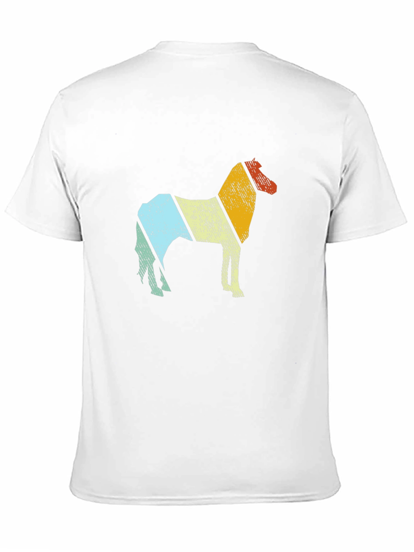 Black Retro Horse Graphic Tee - Comfort Fit Black T-Shirt view 11