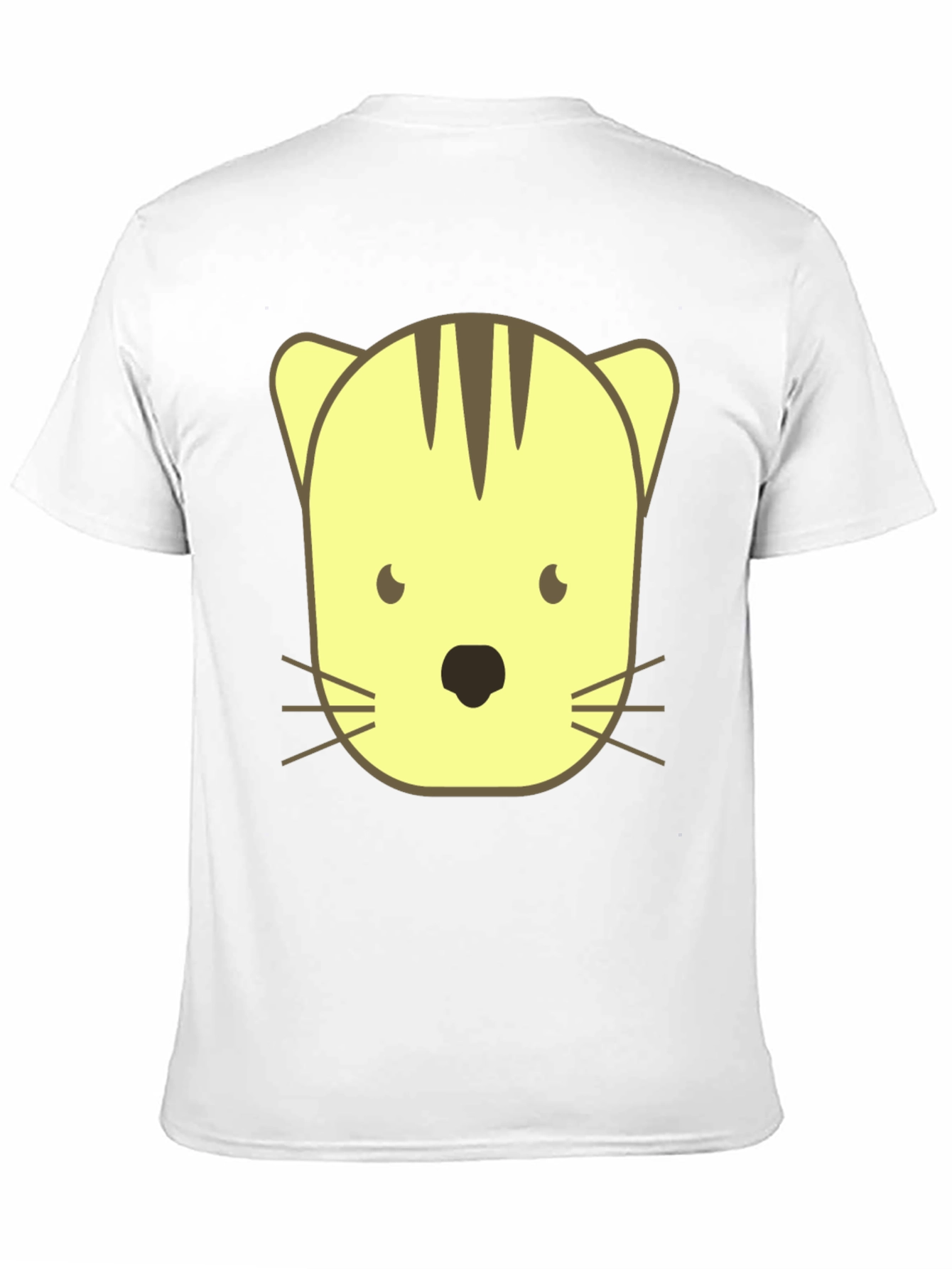 Black Cute Cartoon Cat Graphic Black T-Shirt view 11