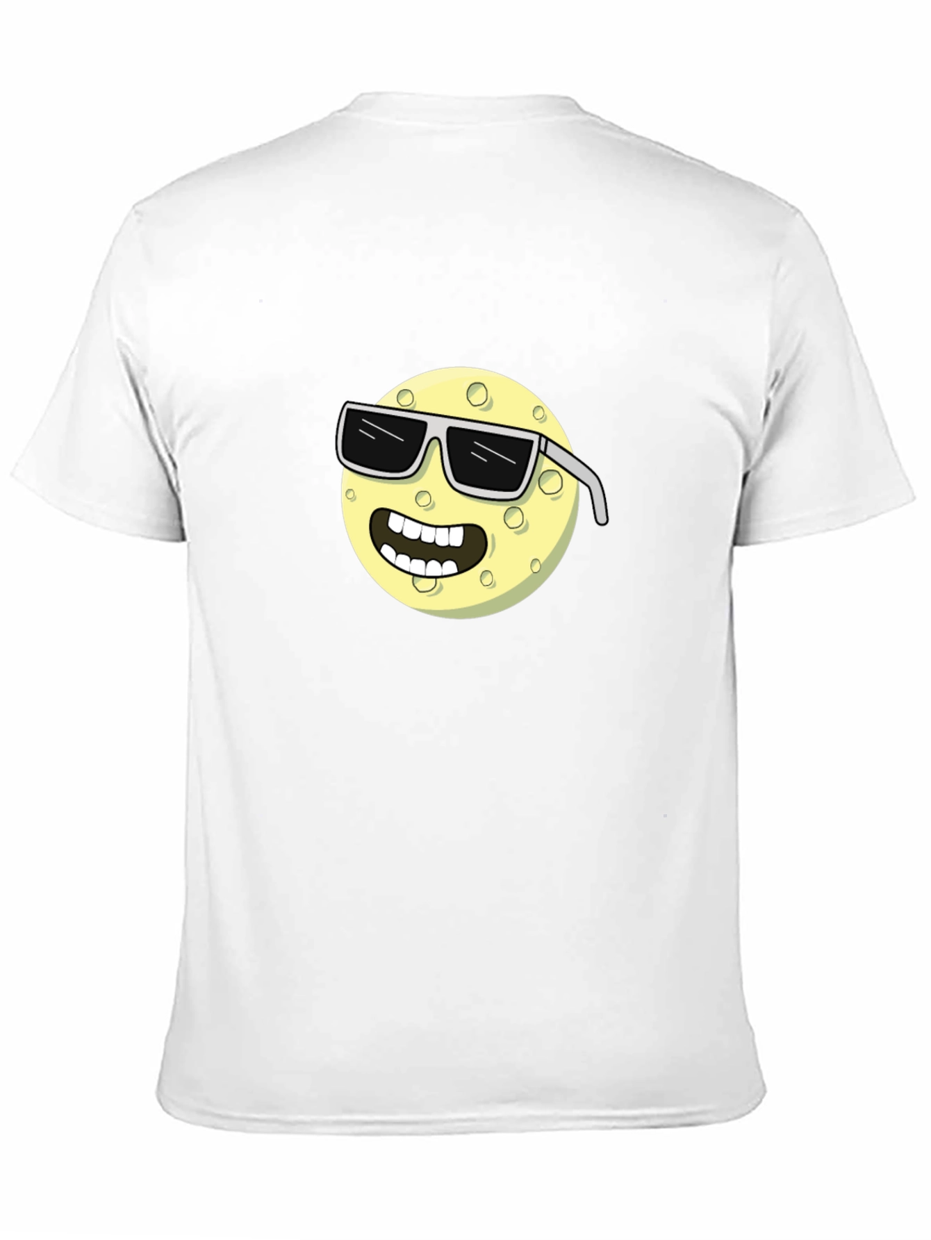 Black Cool Moon T-Shirt - Cartoon Graphic Tee view 11