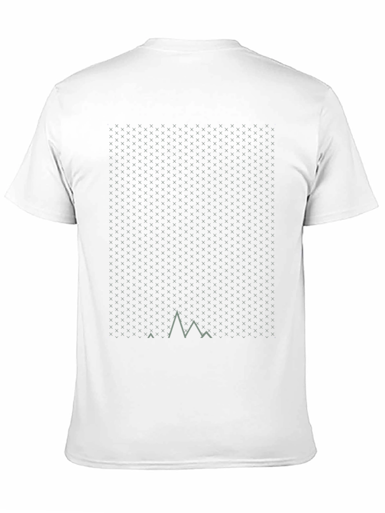 Black Modern Geometric Mountain T-Shirt view 11