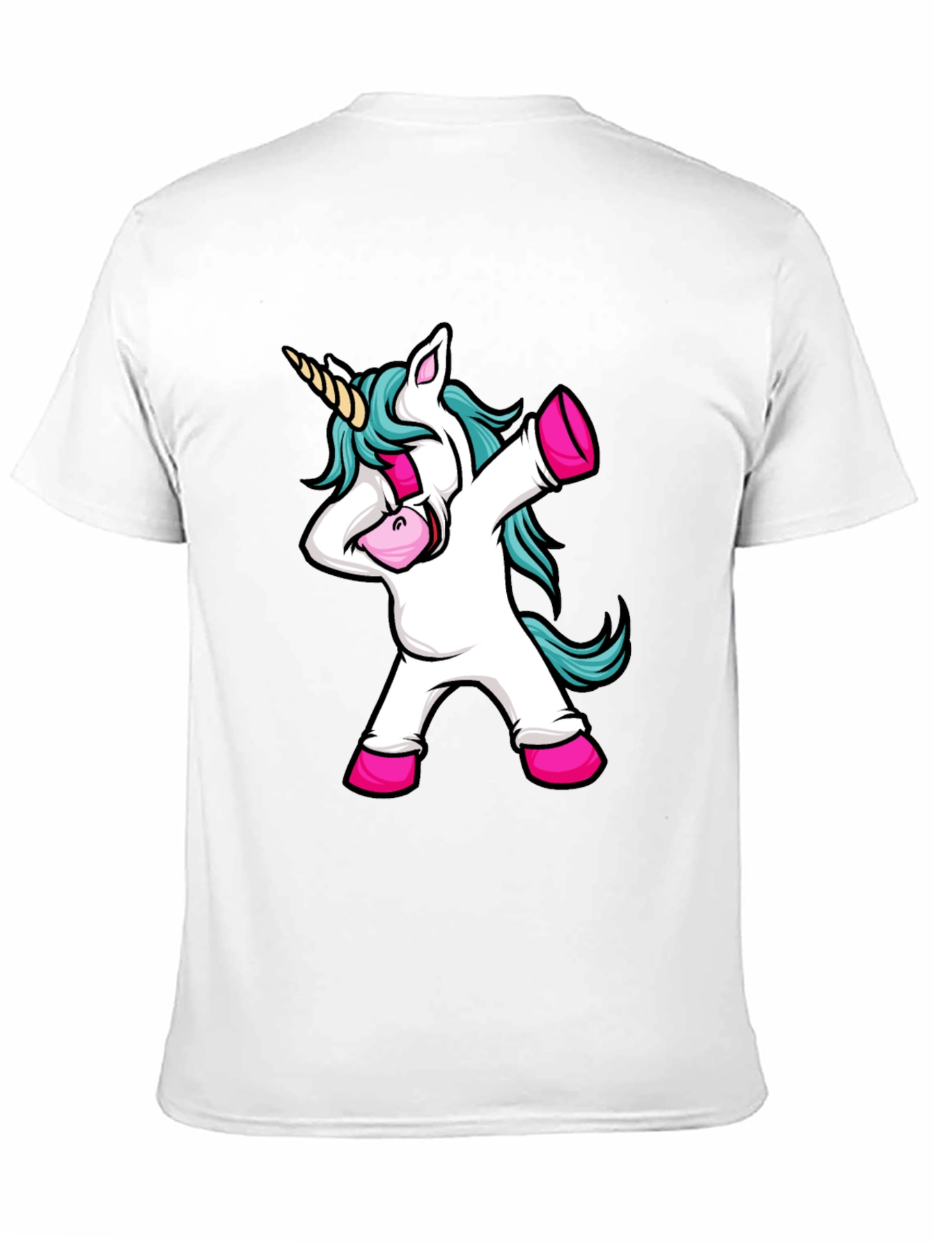 Black Dabbing Unicorn Black Graphic Tee view 11