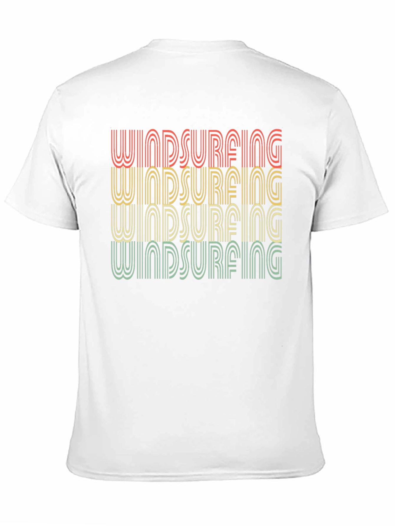 Black Retro Windsurfing T-Shirt - Black view 11