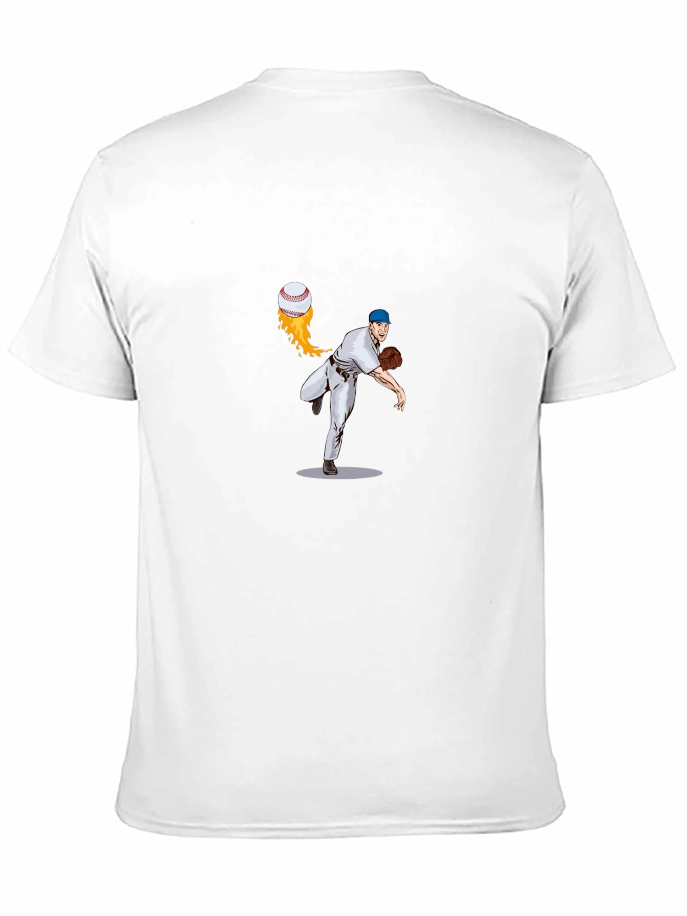 Black Baseball Pitcher T-Shirt view 11