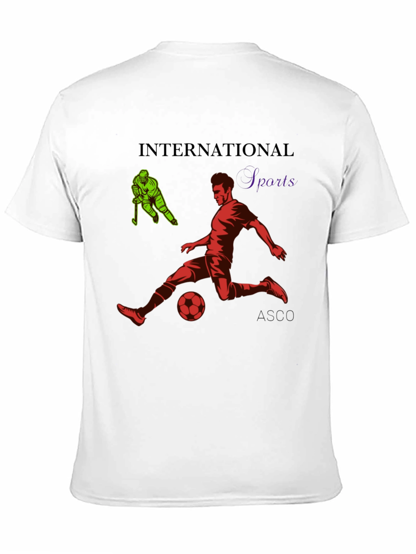 Black International Sports Graphic T-Shirt view 11