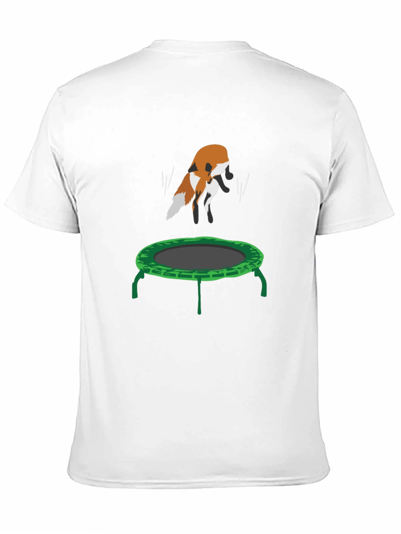 Black Fox Trampoline Graphic Tee - Fun Animal Design! view 11