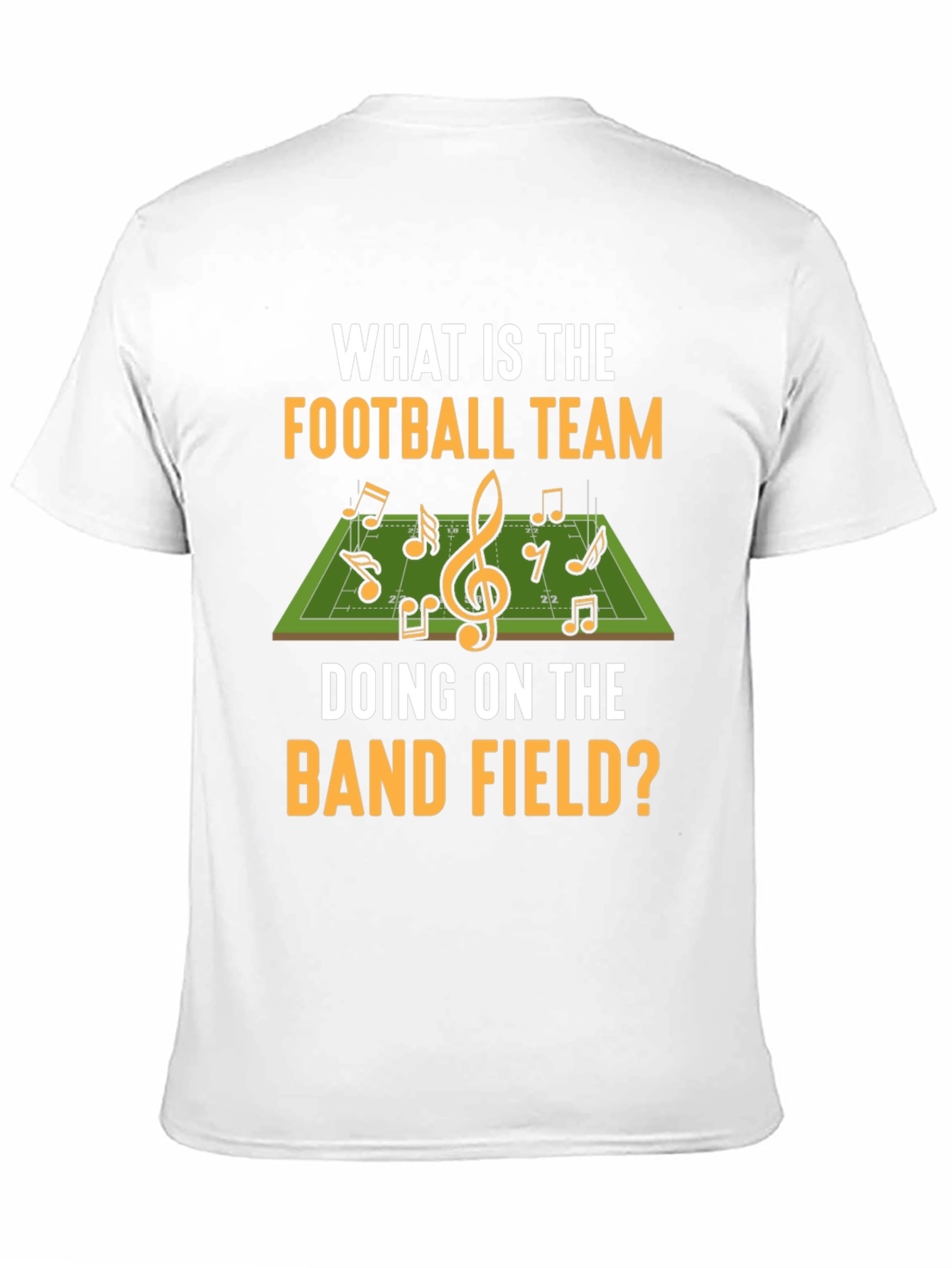 Black Football Team Band Field T-Shirt view 11