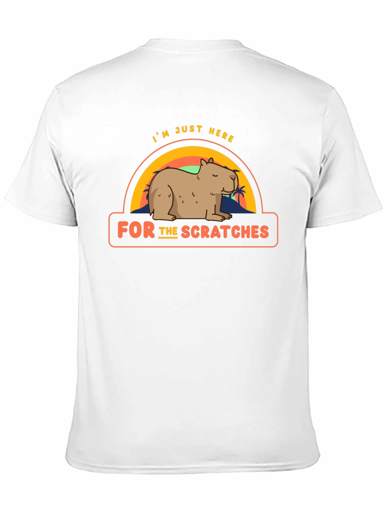 Black Capybara T-Shirt - I'm Just Here for the Scratches view 11