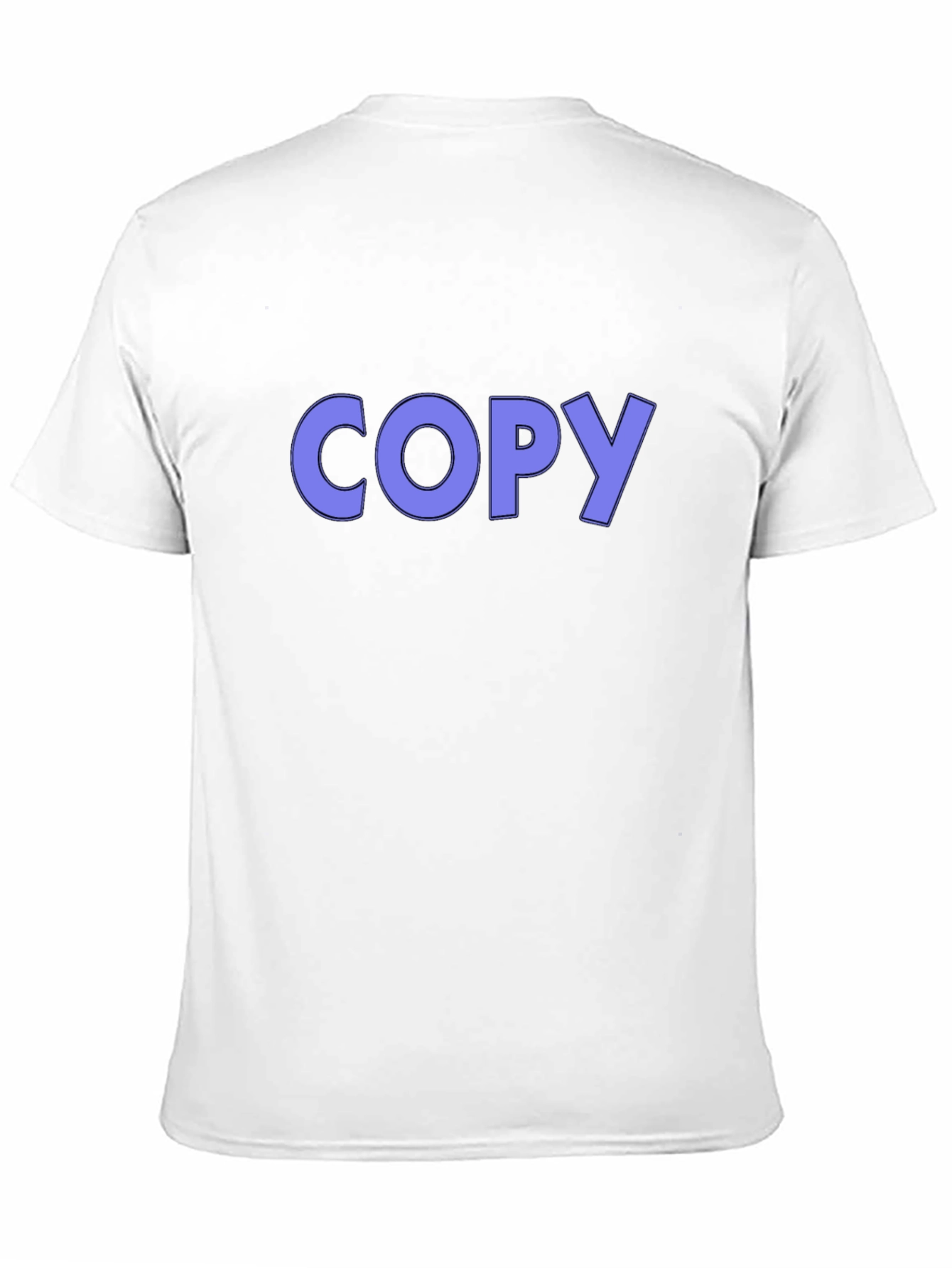 Black Men's Black T-Shirt with 'COPY' Graphic Print view 11