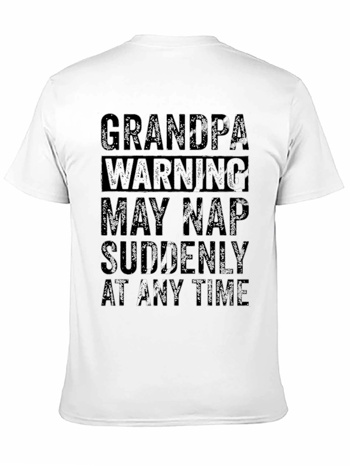 Black Grandpa Warning T-Shirt - Funny Nap Time Tee view 11