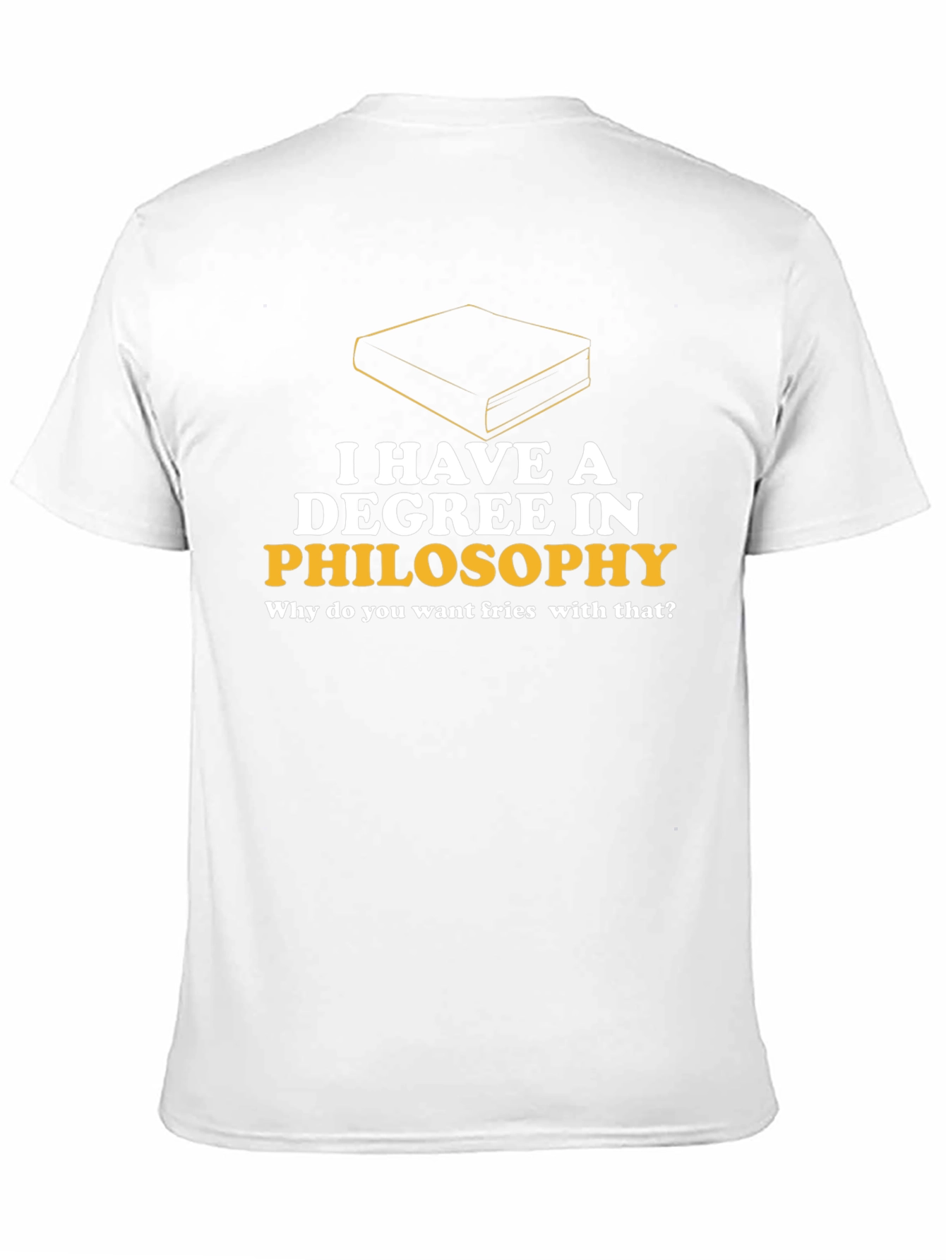 Black Philosophy Degree T-Shirt - Fries with That? view 11