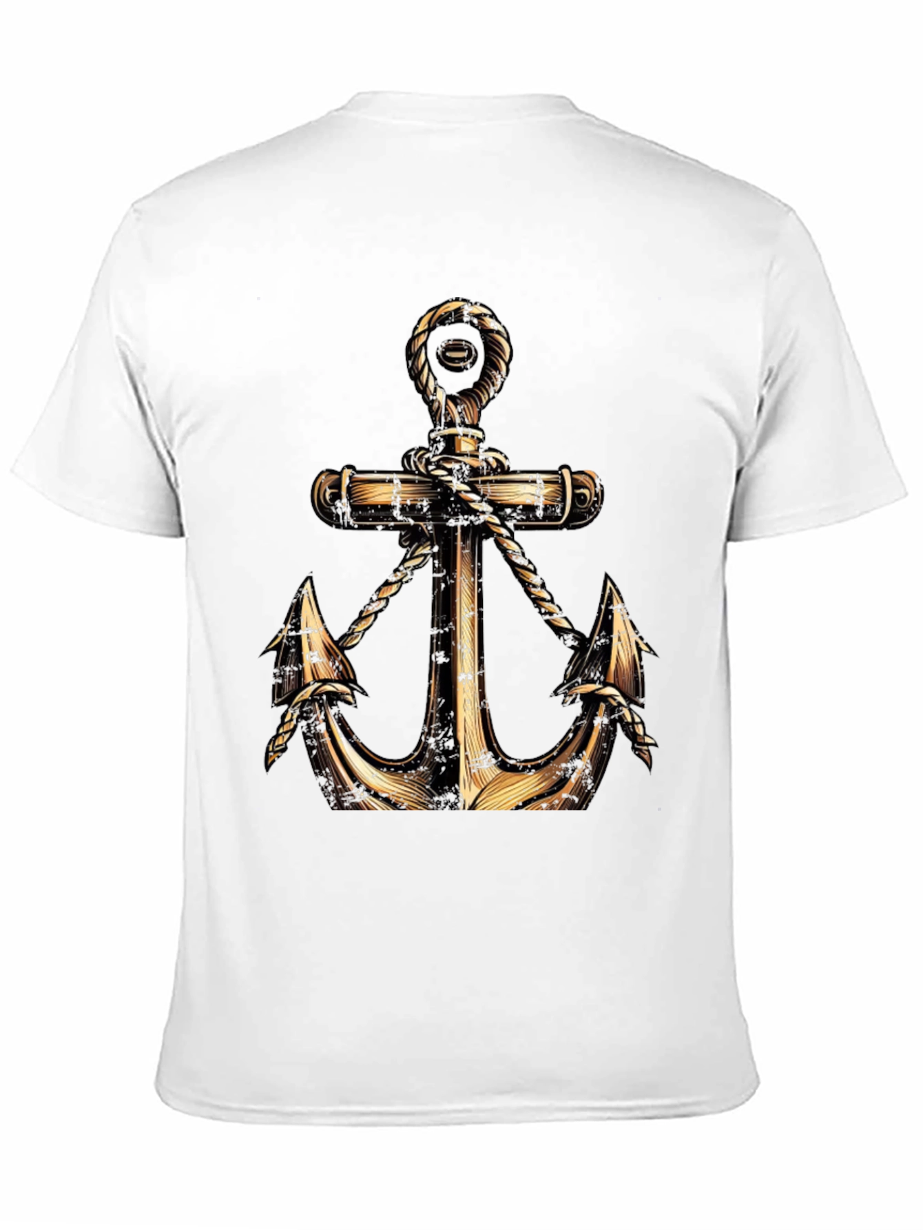 Black Anchor Graphic T-Shirt - Nautical Style view 11