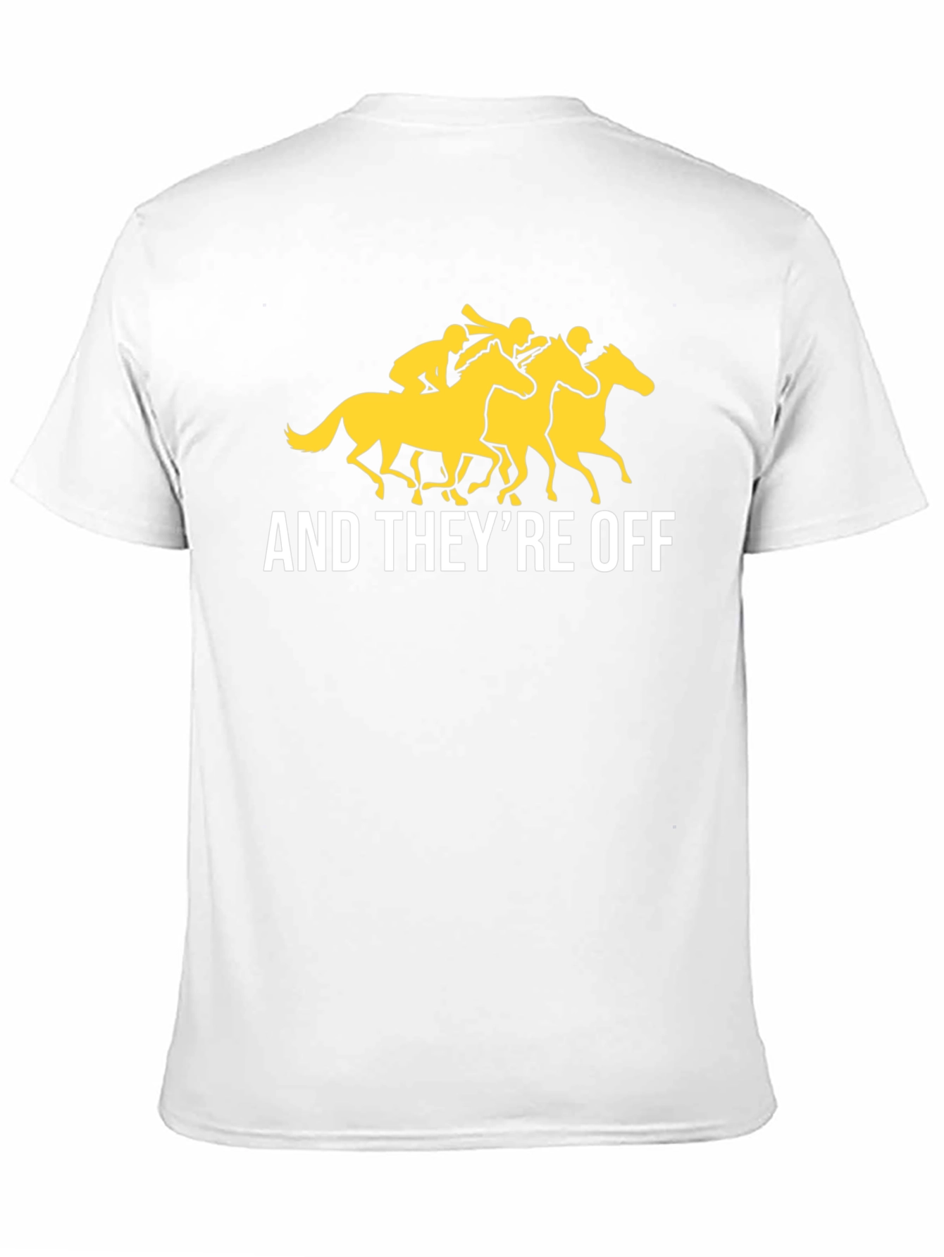 Black And They're Off T-Shirt - Horse Racing Tee view 11