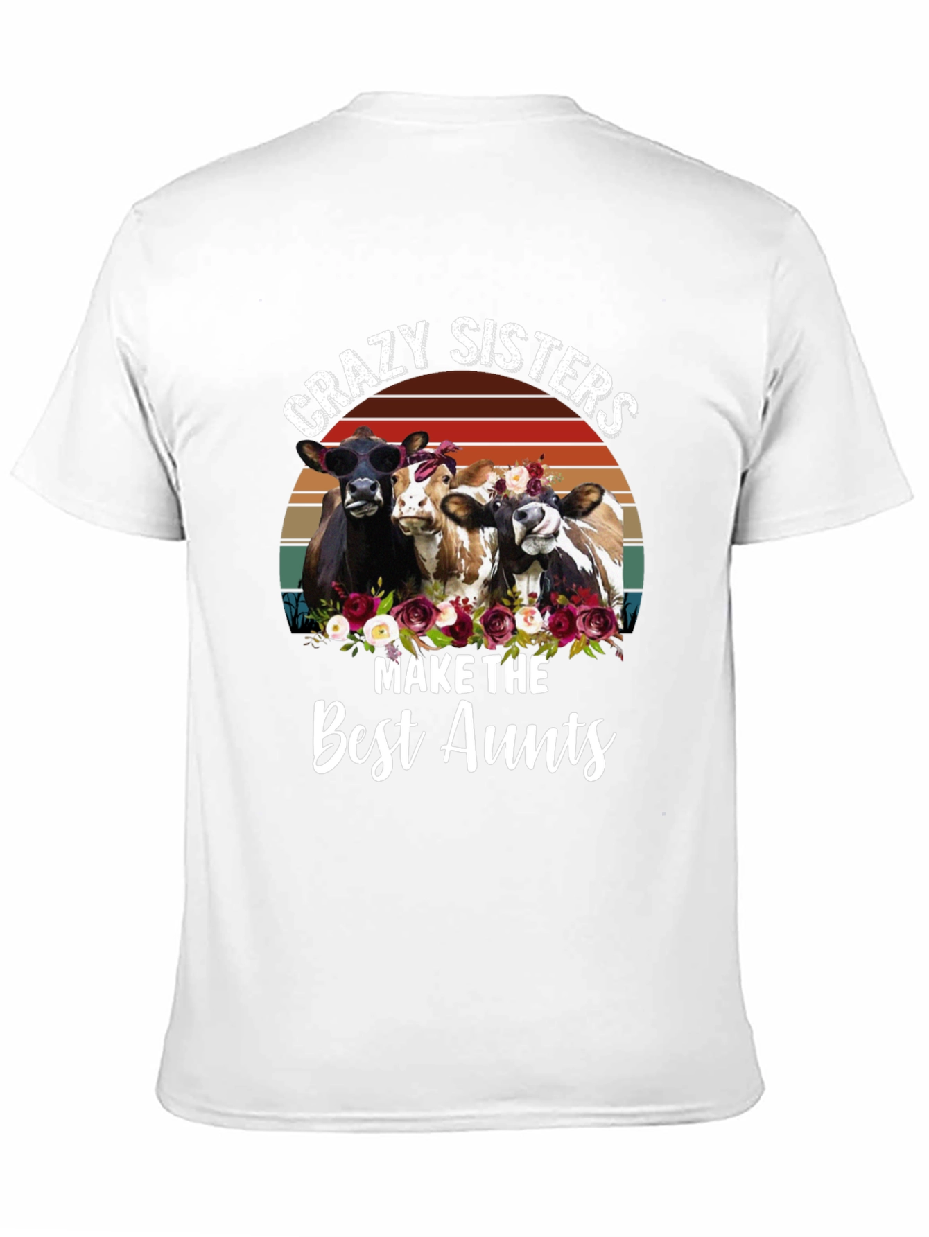 Black Crazy Sisters Best Aunts T-Shirt view 11