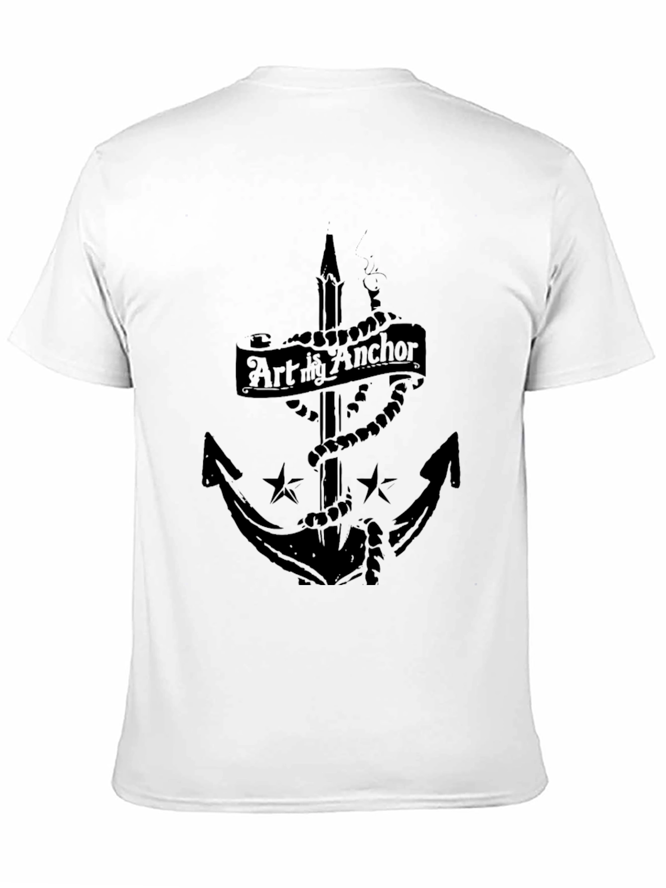 Black Art My Anchor Black Graphic Tee view 11