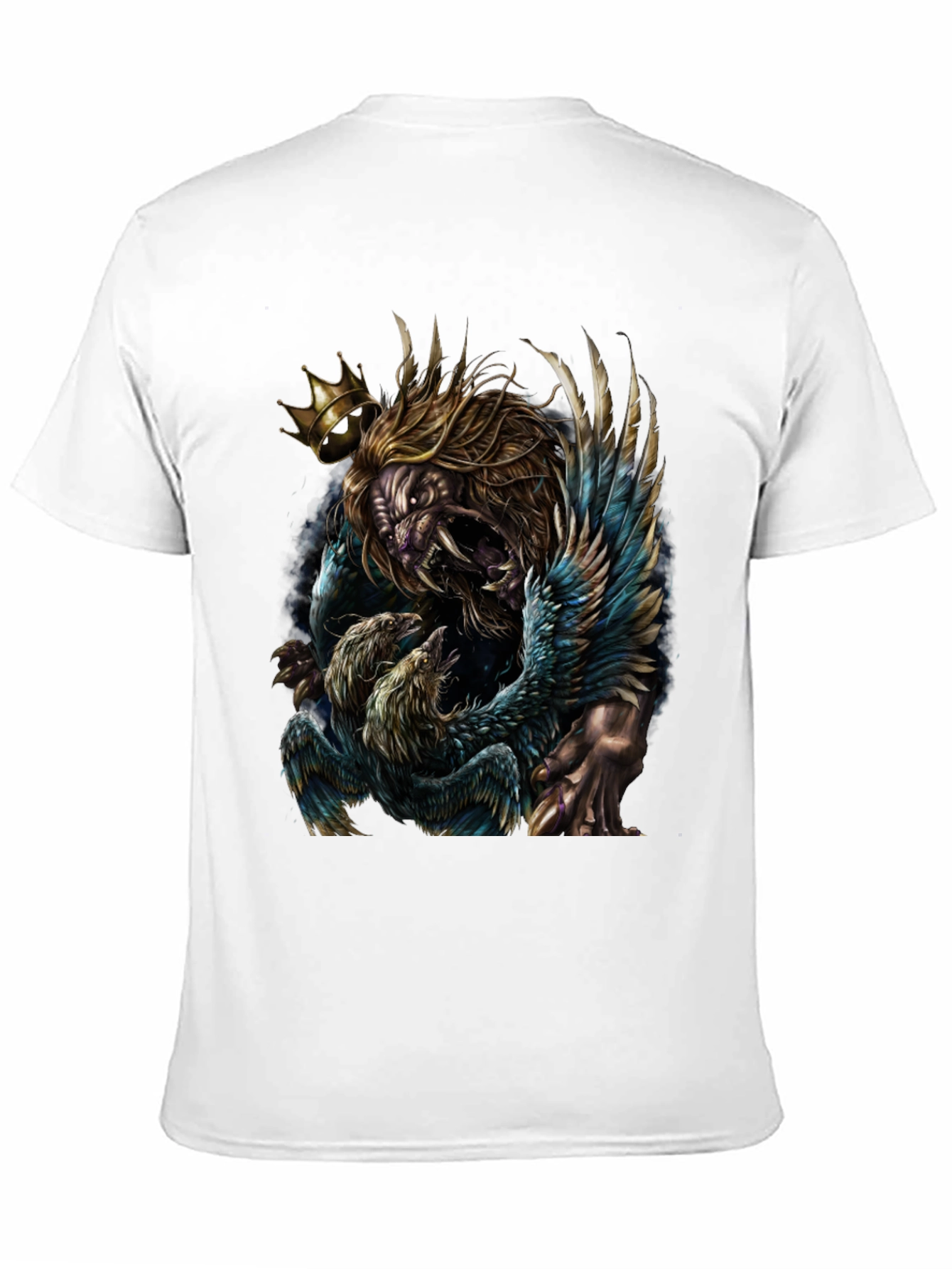 Black Lion King Graphic Tee - Unique Animal Design view 11