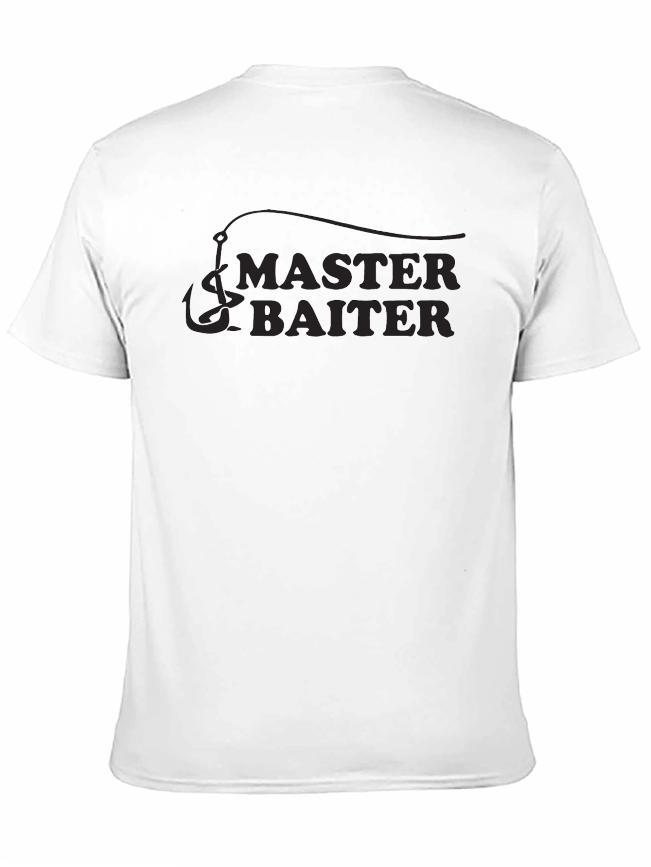 Black Master Baiter Funny Fishing T-Shirt view 11