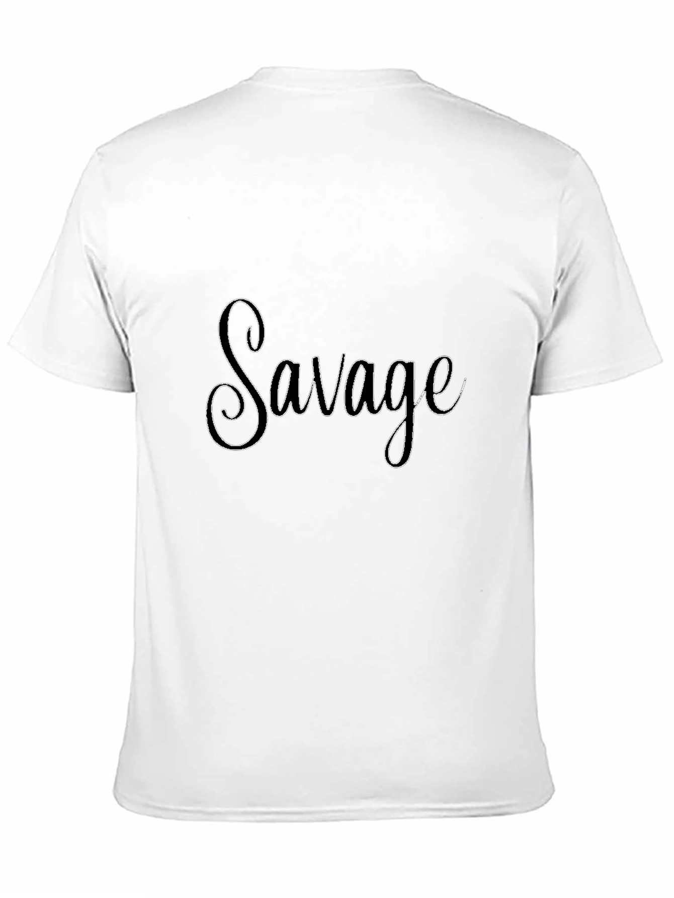 Black Savage Graphic Print Black T-Shirt view 11