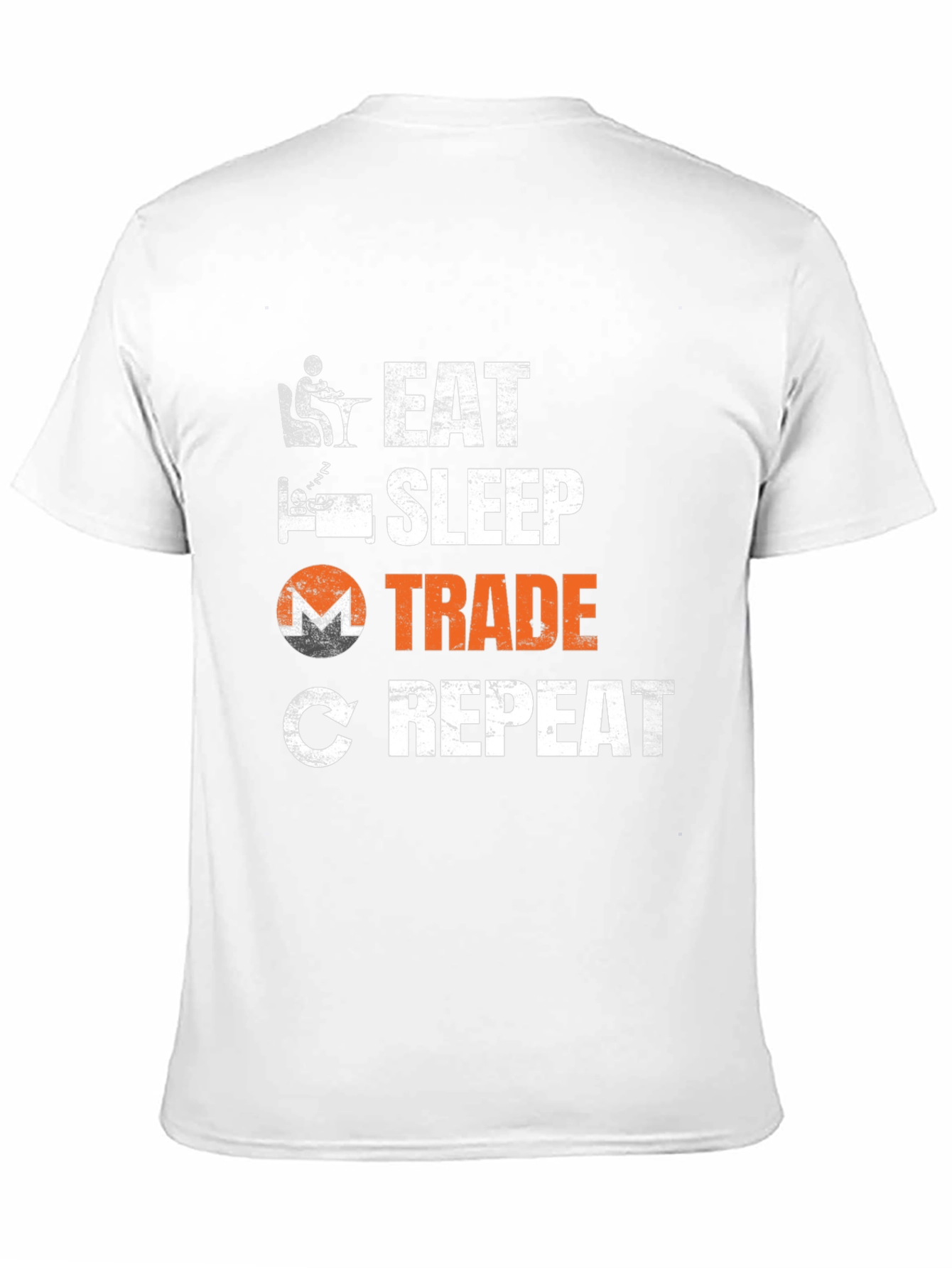 Black Eat Sleep Trade Repeat T-Shirt - Crypto Trading Tee view 11