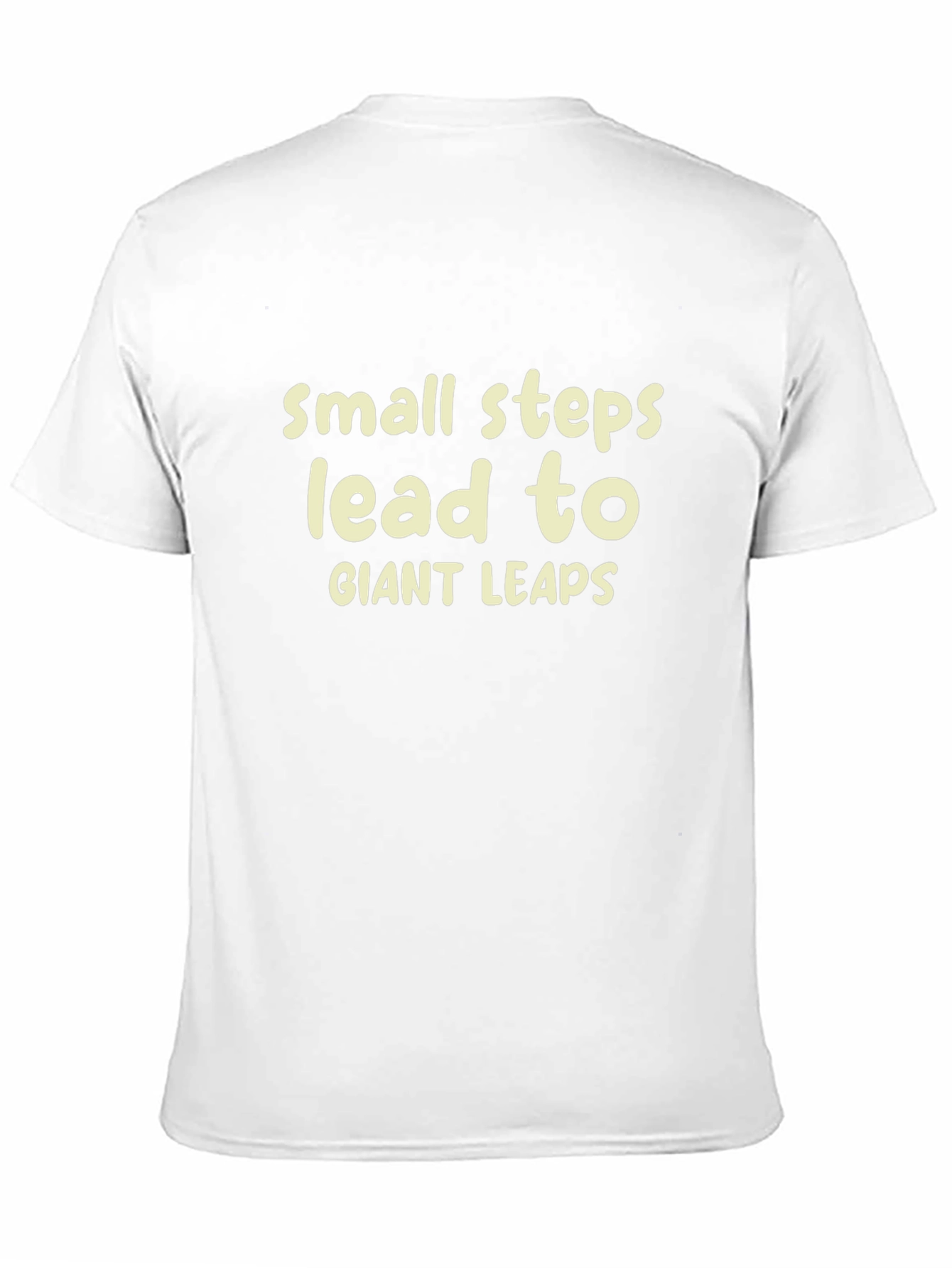 Black Inspirational T-Shirt - Small Steps, Giant Leaps view 11