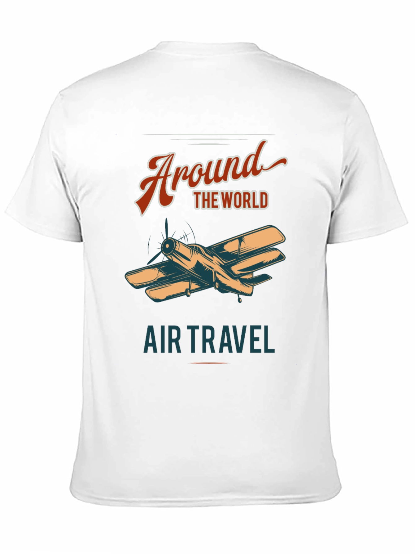 Black Around The World Air Travel Graphic Tee view 11