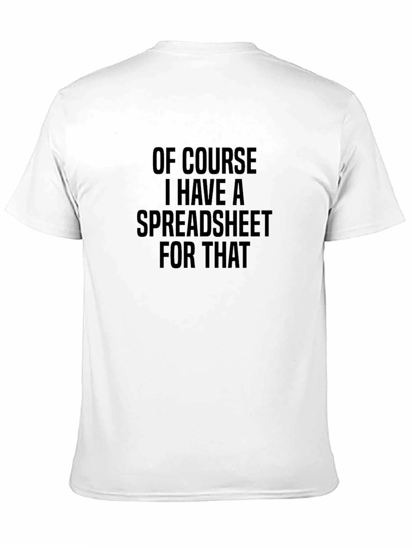 Black Spreadsheet T-Shirt - Funny Accountant Tee view 11