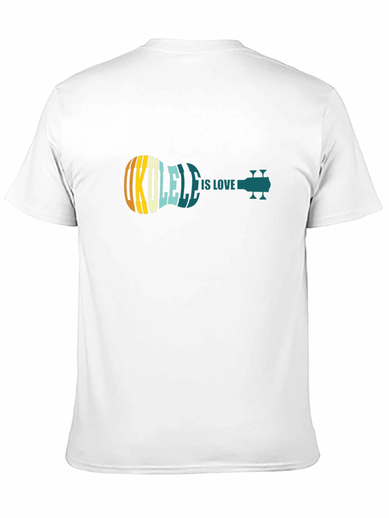 Black Ukulele Is Love Black T-Shirt view 11