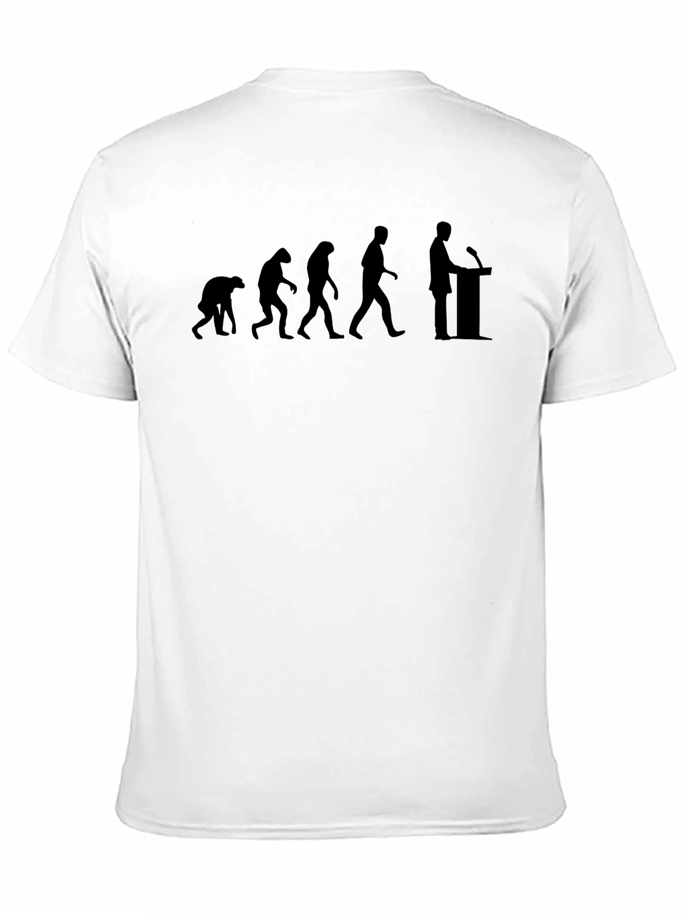 Black Evolution of Speech T-Shirt view 11