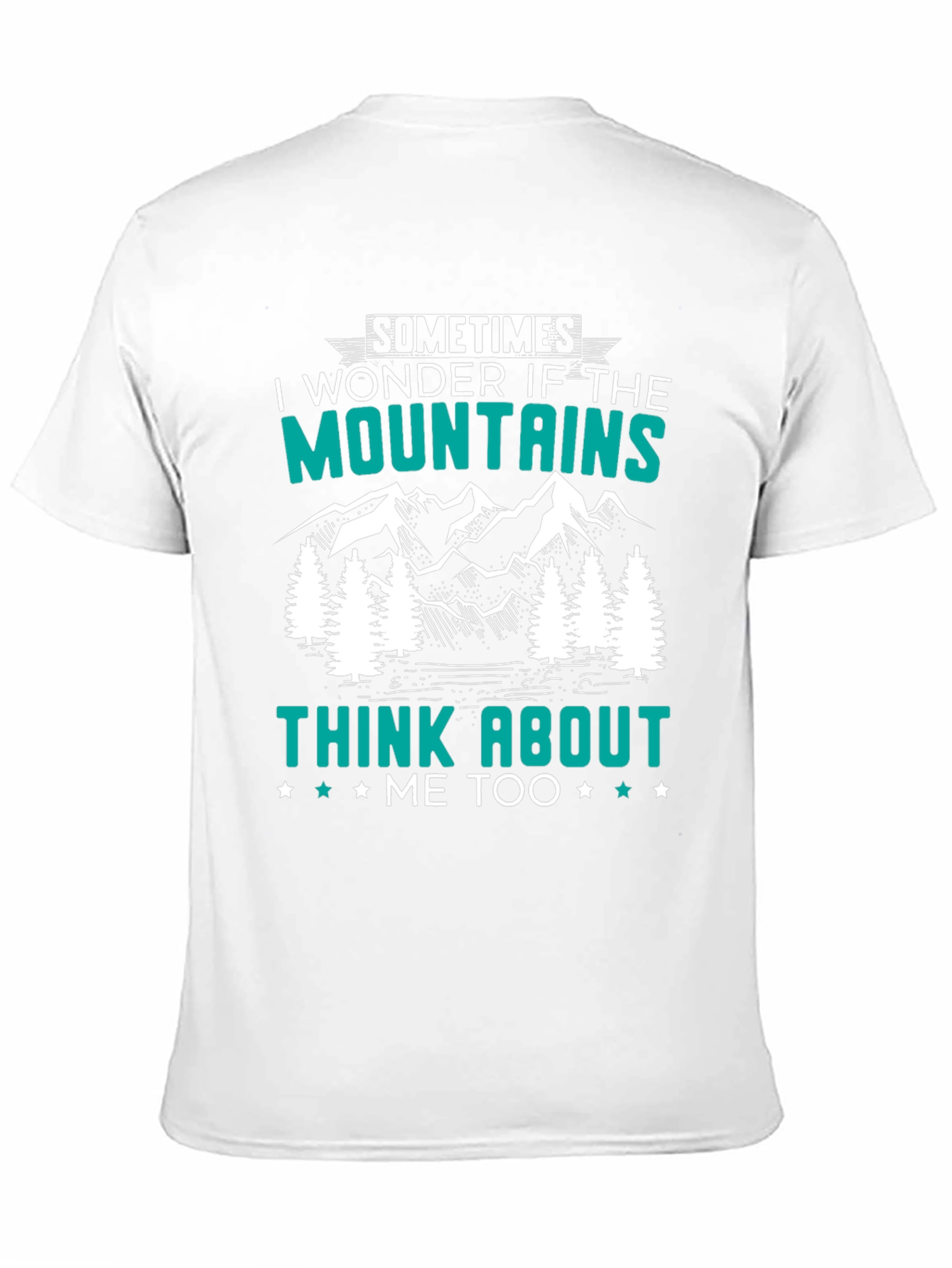Black Mountains Think About Me T-Shirt view 11