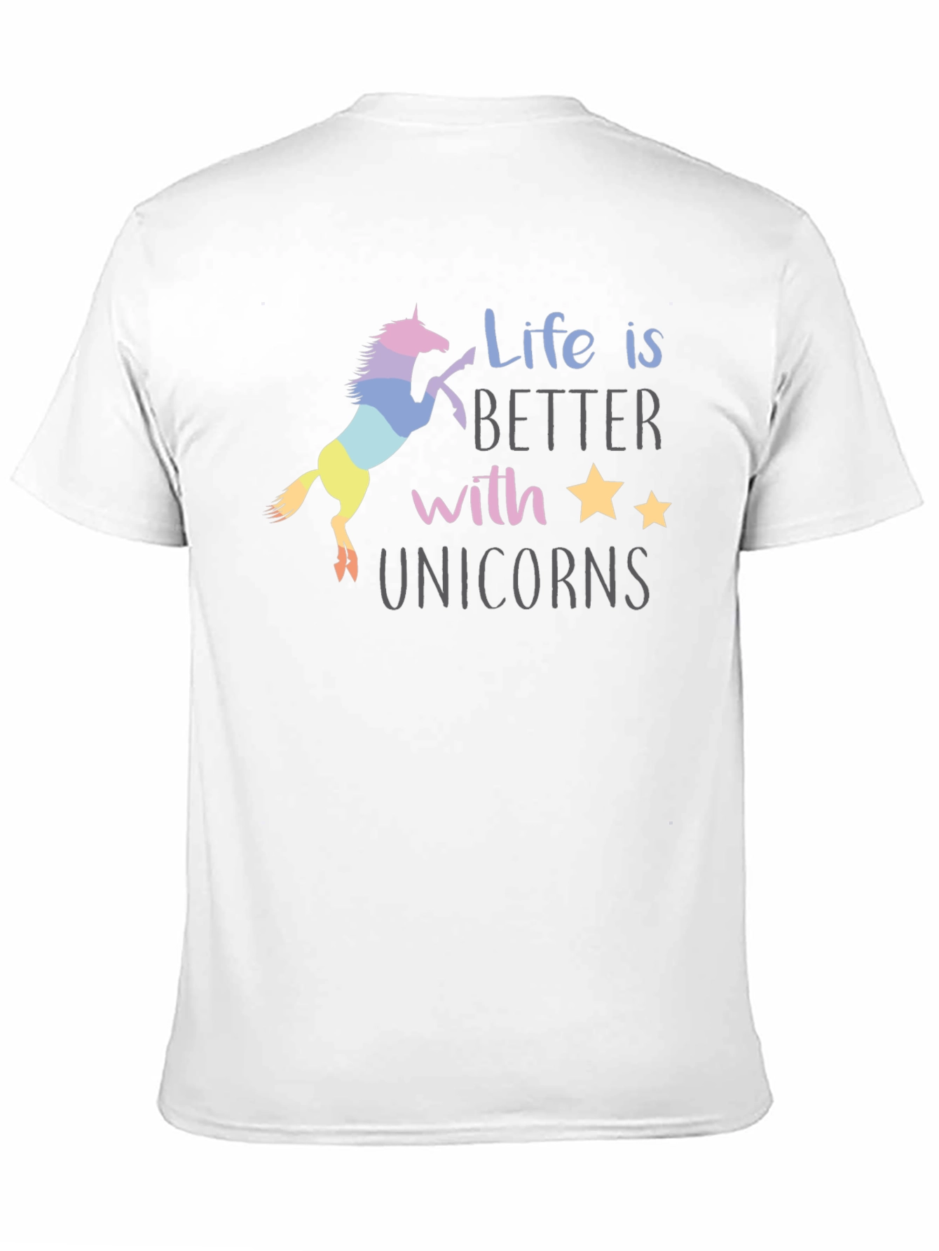 Black Unicorn Life T-Shirt - Magical Graphic Tee view 11