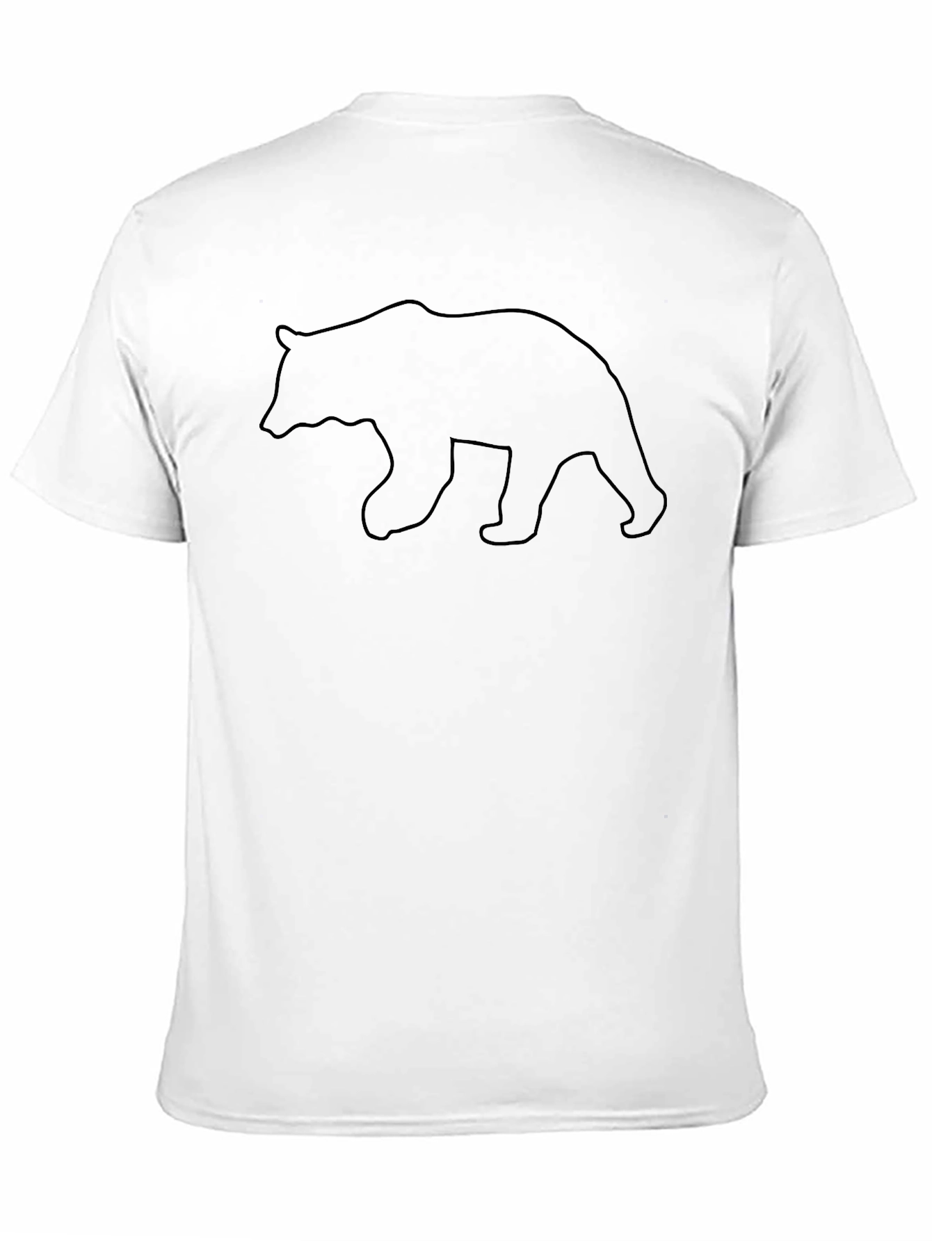 Black Bear Graphic Tee - Black Cotton T-Shirt view 11