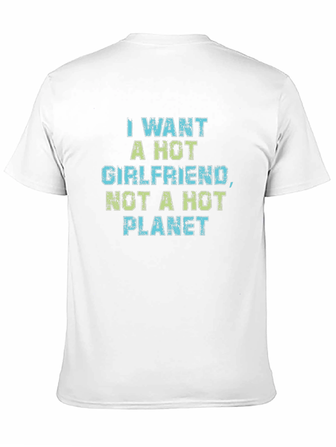Black Funny 'Hot Girlfriend, Not Hot Planet' Graphic Tee view 11